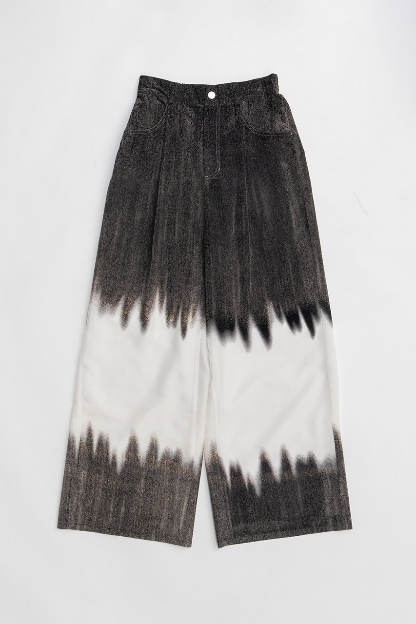 【メゾンスペシャル/MAISON SPECIAL】のFlocky Denim Pants/フロッキーデニムパンツ インテリア・キッズ・メンズ・レディースファッション・服の通販 founy(ファニー) 　ファッション　Fashion　レディースファッション　Fashion for Women　パンツ　Pants & Trousers　デニムパンツ・ジーンズ・美脚デニム　Denim Jeans & Pants　2026年　2026　ストライプ　Stripe, Striped Pattern　セットアップ　Set-Up, Coordinated Outfit　デニム　Denim, Jeans Material　夏　Summer　春　Spring　S/S・春夏　SS, Spring/Summer, Warm Season　BLK(ブラック)|ID: prp329100004851883 ipo3291000000035609884