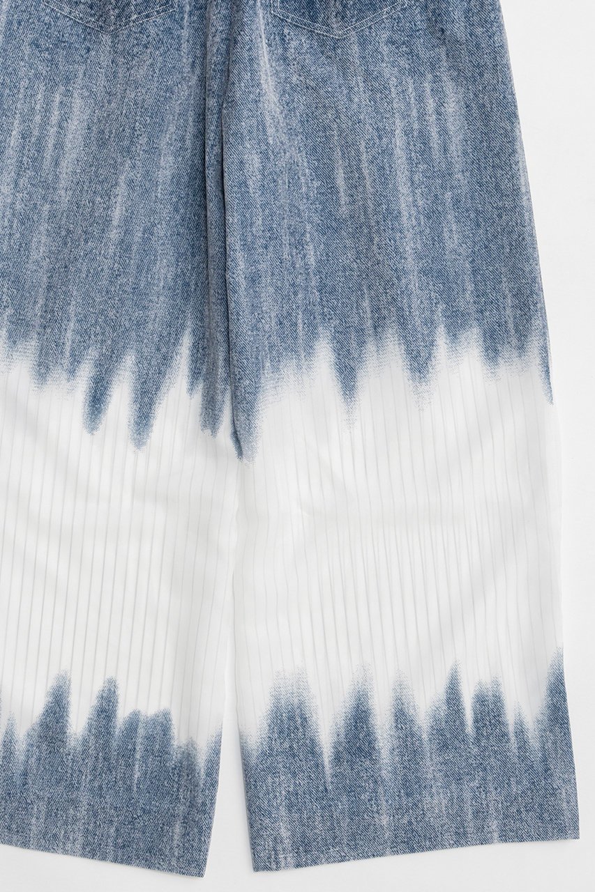 【メゾンスペシャル/MAISON SPECIAL】のFlocky Denim Pants/フロッキーデニムパンツ 人気、トレンドファッション・服の通販 founy(ファニー) 　ファッション　Fashion　レディースファッション　Fashion for Women　パンツ　Pants & Trousers　デニムパンツ・ジーンズ・美脚デニム　Denim Jeans & Pants　2026年　2026　ストライプ　Stripe, Striped Pattern　セットアップ　Set-Up, Coordinated Outfit　デニム　Denim, Jeans Material　夏　Summer　春　Spring　S/S・春夏　SS, Spring/Summer, Warm Season　other-7|ID: prp329100004851883 ipo3291000000035609891