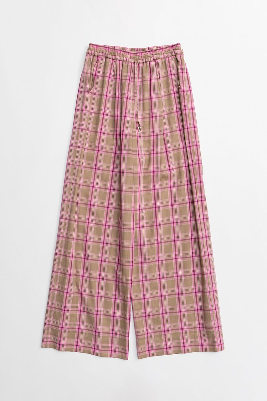 【メゾンスペシャル/MAISON SPECIAL】のMulti-Color Easy Check Pants/マルチカラーイージーチェックパンツ インテリア・キッズ・メンズ・レディースファッション・服の通販 founy(ファニー) 　ファッション　Fashion　レディースファッション　Fashion for Women　パンツ　Pants & Trousers　2026年　2026　夏　Summer　春　Spring　S/S・春夏　SS, Spring/Summer, Warm Season　PNK(ピンク)|ID: prp329100004851887 ipo3291000000035609926