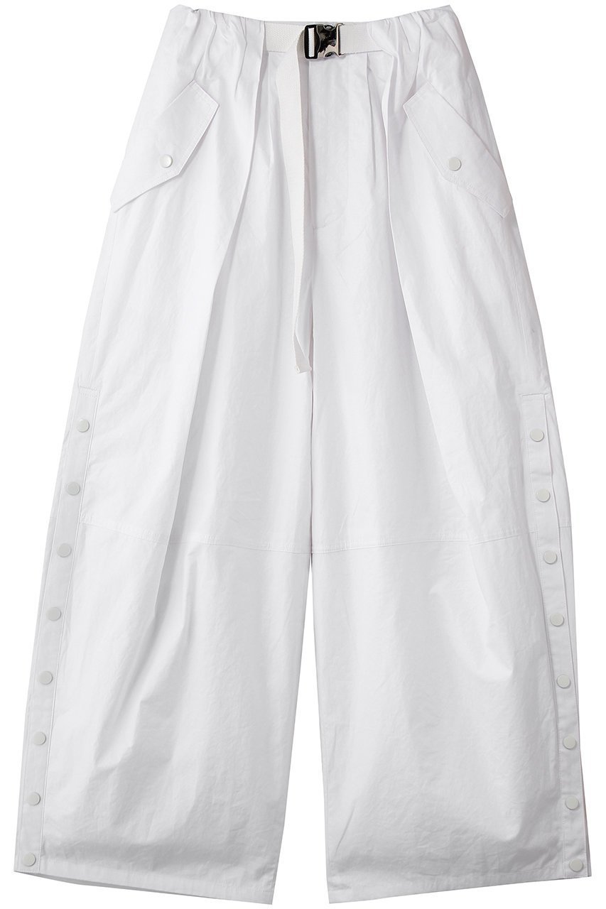 【メゾンスペシャル/MAISON SPECIAL】のWaist Tuck Work Pants/ウエストタックワークパンツ インテリア・キッズ・メンズ・レディースファッション・服の通販 founy(ファニー) 　ファッション　Fashion　レディースファッション　Fashion for Women　パンツ　Pants & Trousers　シルバー　Silver, Metallic Silver　スリット　Slit, Slit Detail　ドット　Polka Dot, Dot Pattern　ワーク　Workwear, Utility Style　エレガント 上品　Elegant　WHT(ホワイト)|ID: prp329100004851888 ipo3291000000036026093