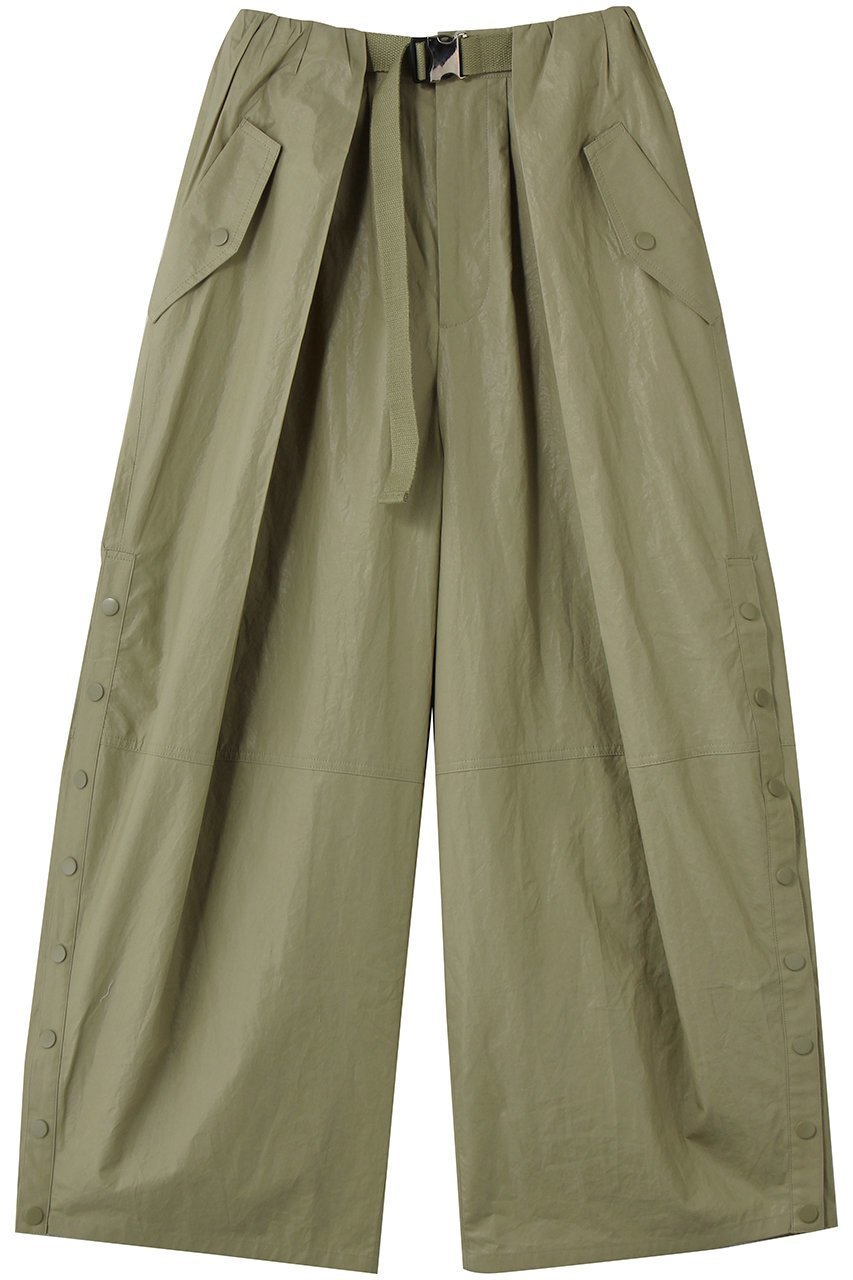 【メゾンスペシャル/MAISON SPECIAL】のWaist Tuck Work Pants/ウエストタックワークパンツ インテリア・キッズ・メンズ・レディースファッション・服の通販 founy(ファニー) 　ファッション　Fashion　レディースファッション　Fashion for Women　パンツ　Pants & Trousers　シルバー　Silver, Metallic Silver　スリット　Slit, Slit Detail　ドット　Polka Dot, Dot Pattern　ワーク　Workwear, Utility Style　エレガント 上品　Elegant　KHK(カーキ)|ID: prp329100004851888 ipo3291000000036026095