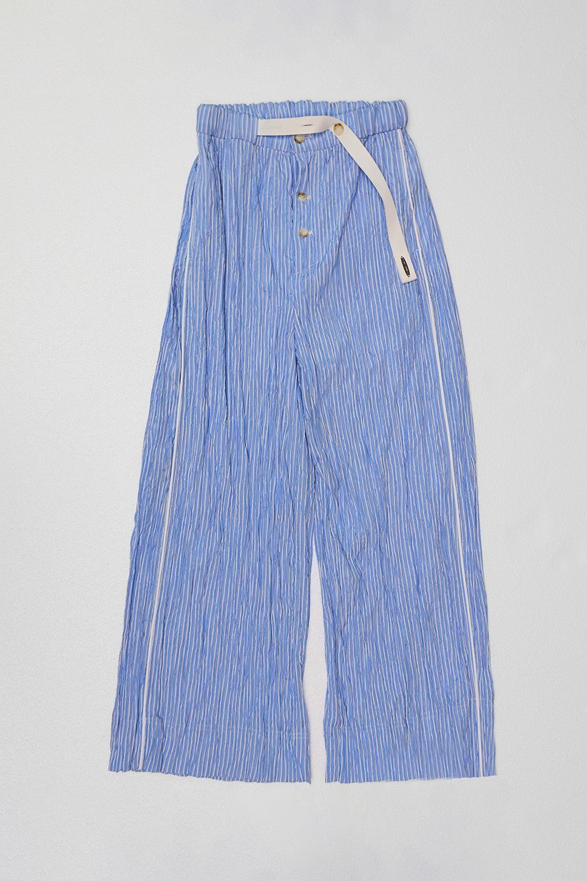 【メゾンスペシャル/MAISON SPECIAL】のBelted Pajama Pants/ベルテッドパジャマパンツ インテリア・キッズ・メンズ・レディースファッション・服の通販 founy(ファニー) 　ファッション　Fashion　レディースファッション　Fashion for Women　パンツ　Pants & Trousers　2026年　2026　ジャケット　Jacket, Outerwear　ストライプ　Stripe, Striped Pattern　セットアップ　Set-Up, Coordinated Outfit　パジャマ　Pajamas, Sleepwear　リラックス　Relax, Relaxed Fit　今季　This Season, Current Season　夏　Summer　春　Spring　S/S・春夏　SS, Spring/Summer, Warm Season　BLU(ブルー)|ID: prp329100004851889 ipo3291000000035609943