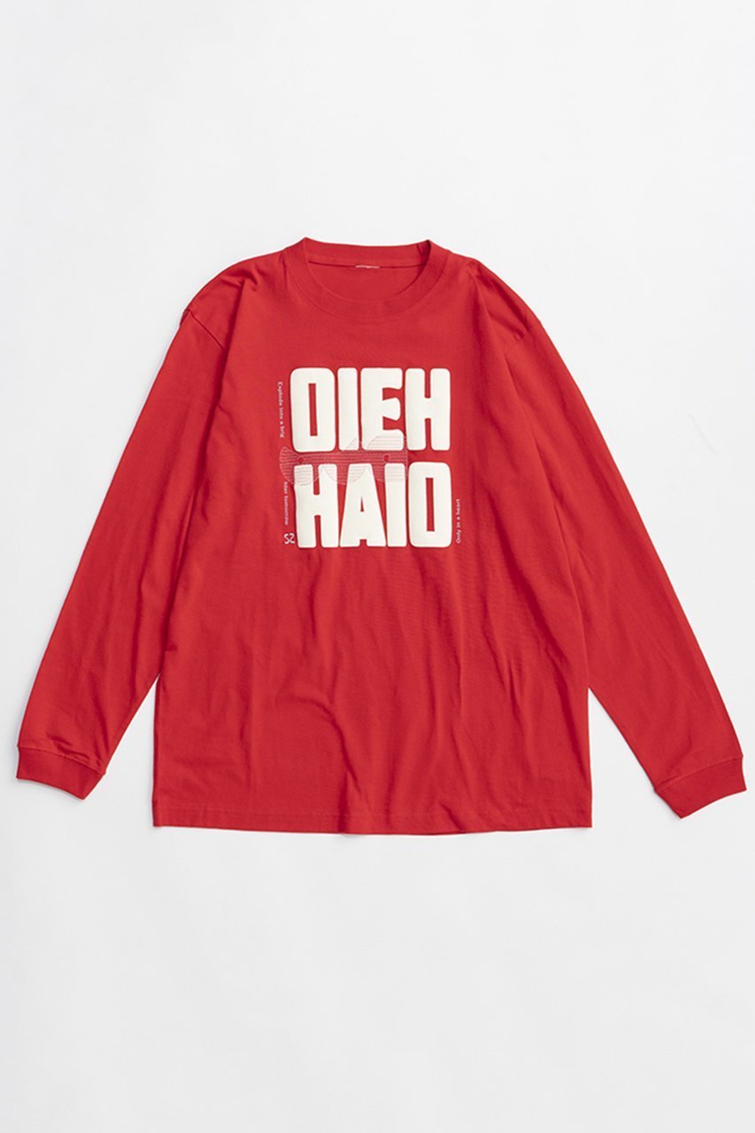 【メゾンスペシャル/MAISON SPECIAL】のOIEH-HAIO Long TEE/HEIO-HAIOロンTEE インテリア・キッズ・メンズ・レディースファッション・服の通販 founy(ファニー) 　ファッション　Fashion　レディースファッション　Fashion for Women　トップス・カットソー　Cut & Sew Tops　シャツ・ブラウス・オフィスカジュアル　Elegant Blouses & Button-Ups　ロングTシャツ・Tシャツ　Longline T-Shirts & Tees　カットソー・ベーシックTシャツ　Cut-and-Sewn Tops / Stretch Tees & Basics　2026年　2026　スリーブ　Sleeve, Long Sleeve / Short Sleeve　ロング　Long, Long-Length　夏　Summer　春　Spring　S/S・春夏　SS, Spring/Summer, Warm Season　RED(レッド)|ID: prp329100004851893 ipo3291000000035609984
