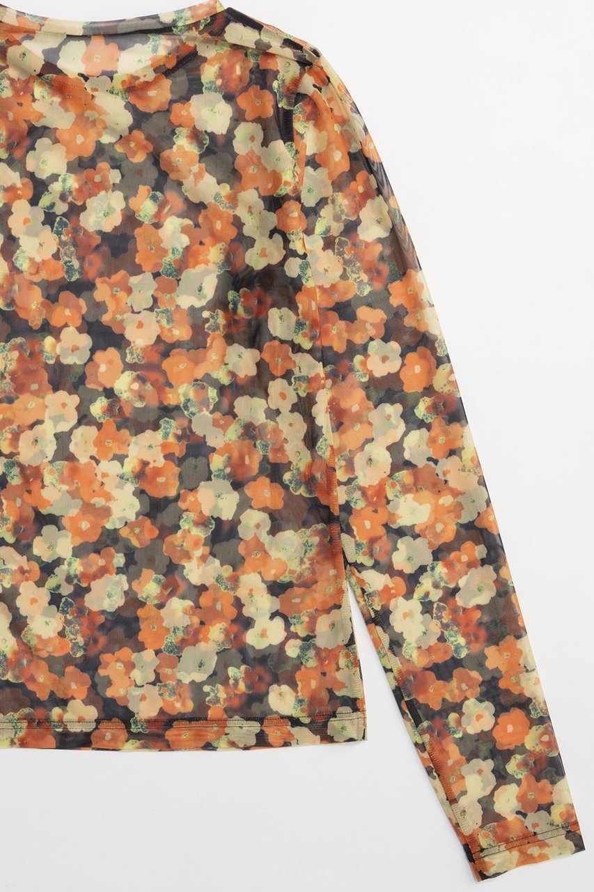 【メゾンスペシャル/MAISON SPECIAL】のFlower Print Tops/ブラーフラワープリントトップス 人気、トレンドファッション・服の通販 founy(ファニー) 　ファッション　Fashion　レディースファッション　Fashion for Women　トップス・カットソー　Cut & Sew Tops　シャツ・ブラウス・オフィスカジュアル　Elegant Blouses & Button-Ups　ロングTシャツ・Tシャツ　Longline T-Shirts & Tees　カットソー・ベーシックTシャツ　Cut-and-Sewn Tops / Stretch Tees & Basics　花柄・フラワープリント・モチーフ　Floral Prints & Motifs / Flower Pattern Tops　2026年　2026　スリーブ　Sleeve, Long Sleeve / Short Sleeve　ロング　Long, Long-Length　夏　Summer　春　Spring　S/S・春夏　SS, Spring/Summer, Warm Season　other-4|ID: prp329100004851894 ipo3291000000035609997