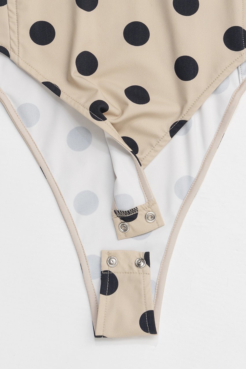 【メゾンスペシャル/MAISON SPECIAL】のCup-in Dot Bodysuit/カップインドットボディースーツ 人気、トレンドファッション・服の通販 founy(ファニー) 　ファッション　Fashion　レディースファッション　Fashion for Women　トップス・カットソー　Cut & Sew Tops　シャツ・ブラウス・オフィスカジュアル　Elegant Blouses & Button-Ups　ロングTシャツ・Tシャツ　Longline T-Shirts & Tees　カットソー・ベーシックTシャツ　Cut-and-Sewn Tops / Stretch Tees & Basics　2026年　2026　スリーブ　Sleeve, Long Sleeve / Short Sleeve　ロング　Long, Long-Length　夏　Summer　春　Spring　S/S・春夏　SS, Spring/Summer, Warm Season　other-3|ID: prp329100004851895 ipo3291000000035610007