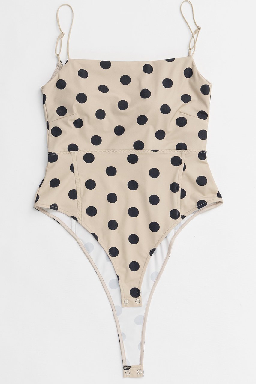 【メゾンスペシャル/MAISON SPECIAL】のCup-in Dot Bodysuit/カップインドットボディースーツ インテリア・キッズ・メンズ・レディースファッション・服の通販 founy(ファニー) 　ファッション　Fashion　レディースファッション　Fashion for Women　トップス・カットソー　Cut & Sew Tops　シャツ・ブラウス・オフィスカジュアル　Elegant Blouses & Button-Ups　ロングTシャツ・Tシャツ　Longline T-Shirts & Tees　カットソー・ベーシックTシャツ　Cut-and-Sewn Tops / Stretch Tees & Basics　スリーブ　Sleeve, Long Sleeve / Short Sleeve　ロング　Long, Long-Length　BGE(ベージュ)|ID: prp329100004851895 ipo3291000000036189353