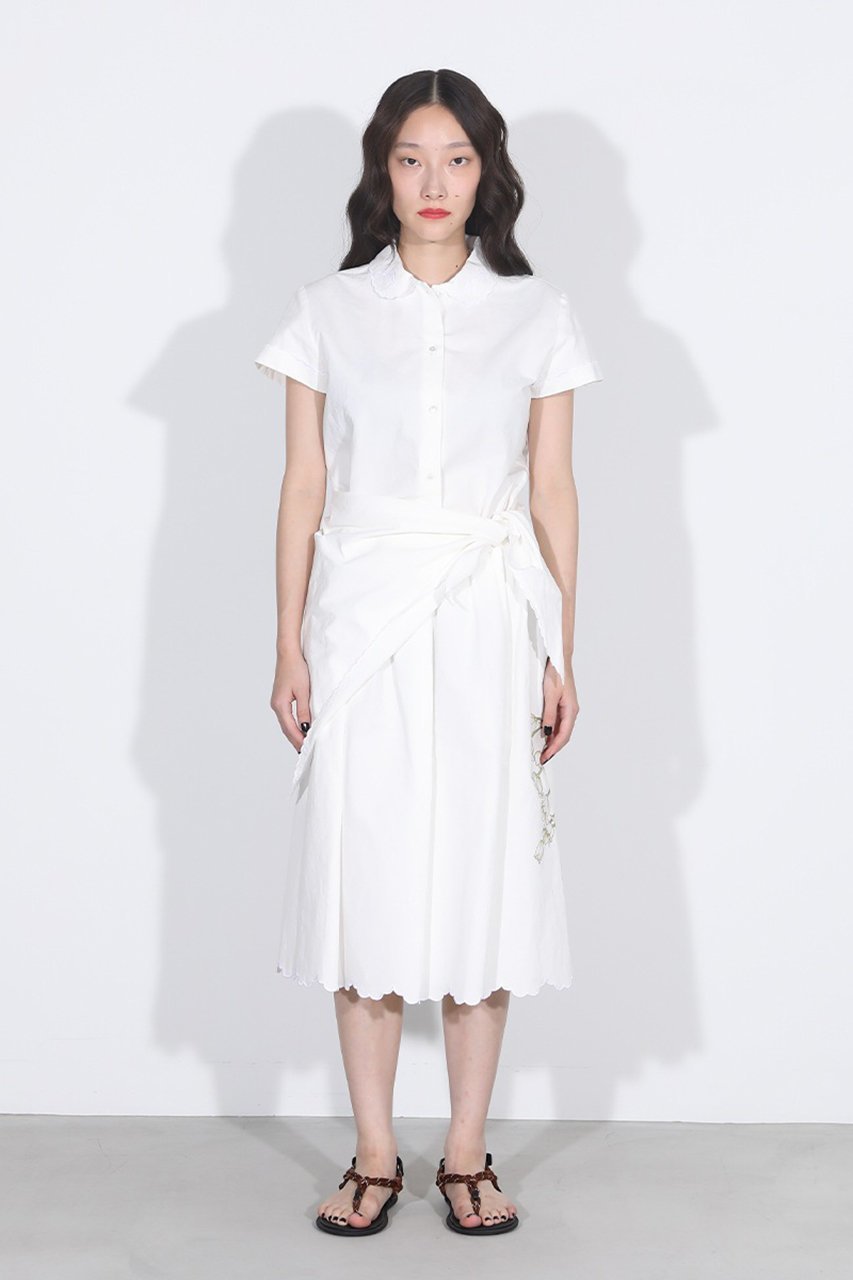 【マディソンブルー/MADISONBLUE】の【2/7 0:00販売開始】ROUND COLLAR H/S SH EMBROIDERY C/LI 刺繍シャツ 人気、トレンドファッション・服の通販 founy(ファニー) 　ファッション　Fashion　レディースファッション　Fashion for Women　トップス・カットソー　Cut & Sew Tops　シャツ・ブラウス・オフィスカジュアル　Elegant Blouses & Button-Ups　2026年　2026　クラシック　Classic, Timeless Style　コンパクト　Compact, Small Size　ショート　Short, Short Length　スリーブ　Sleeve, Long Sleeve / Short Sleeve　リネン　Linen, Linen Fabric　ワッシャー　Washer, Crinkled Finish　夏　Summer　春　Spring　S/S・春夏　SS, Spring/Summer, Warm Season　other-6|ID: prp329100004851900 ipo3291000000035610047