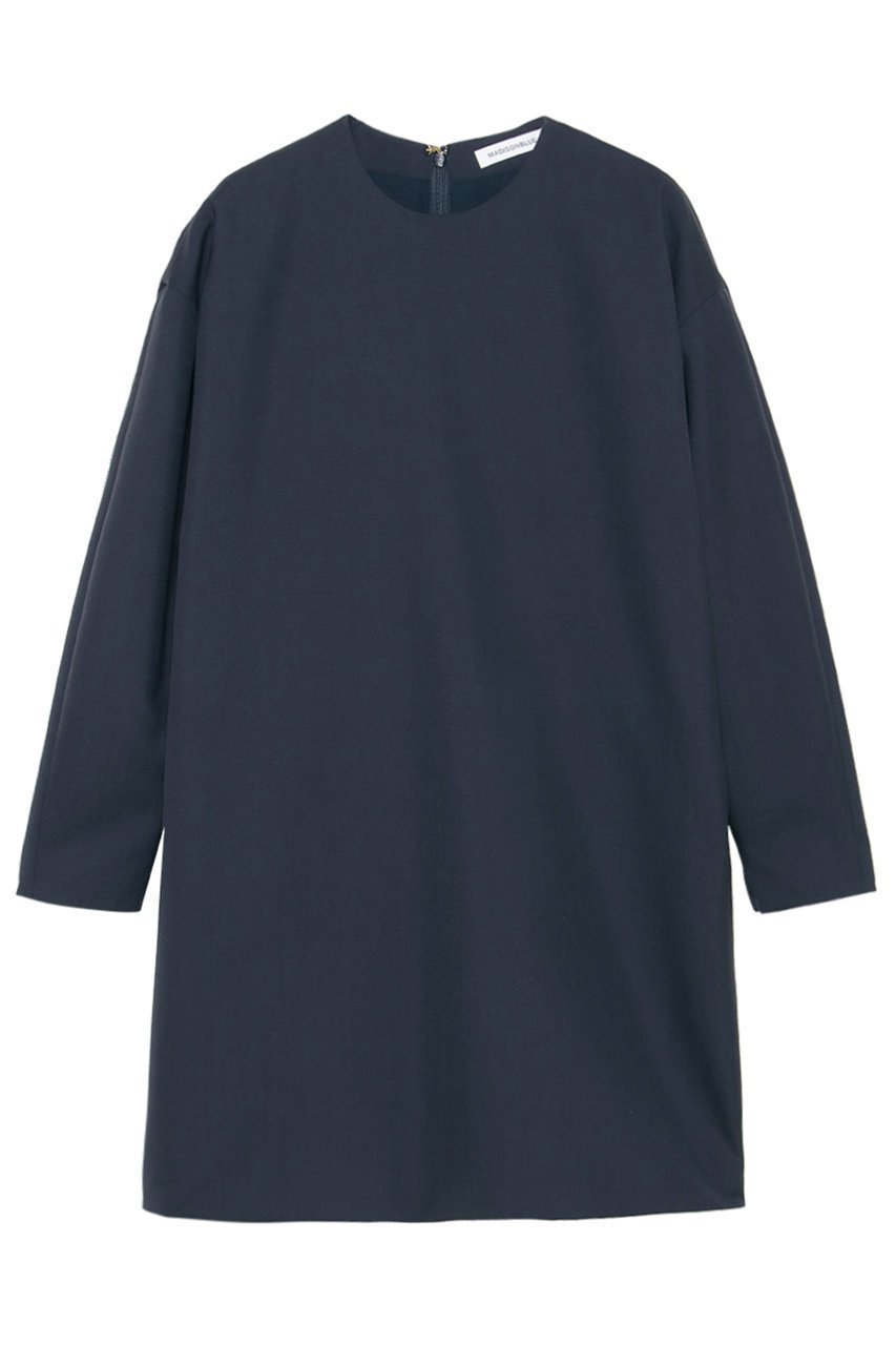 【マディソンブルー/MADISONBLUE】のCREW NECK L/S DRESS W/M クルーネックドレス 人気、トレンドファッション・服の通販 founy(ファニー) 　ファッション　Fashion　レディースファッション　Fashion for Women　ワンピース　Dresses　フォーマル・パーティードレス・結婚式用ドレス　Elegant & Casual Dresses　チュニック　Tunic Tops & Dresses　2026年　2026　なめらか　Smooth, Silky Texture　シンプル　Simple, Minimal　チュニック　Tunic, Long Top　ドレス　Dress, One-Piece　ポケット　Pocket, Pocket Detail　夏　Summer　春　Spring　S/S・春夏　SS, Spring/Summer, Warm Season　 other-1|ID: prp329100004851902 ipo3291000000035610059