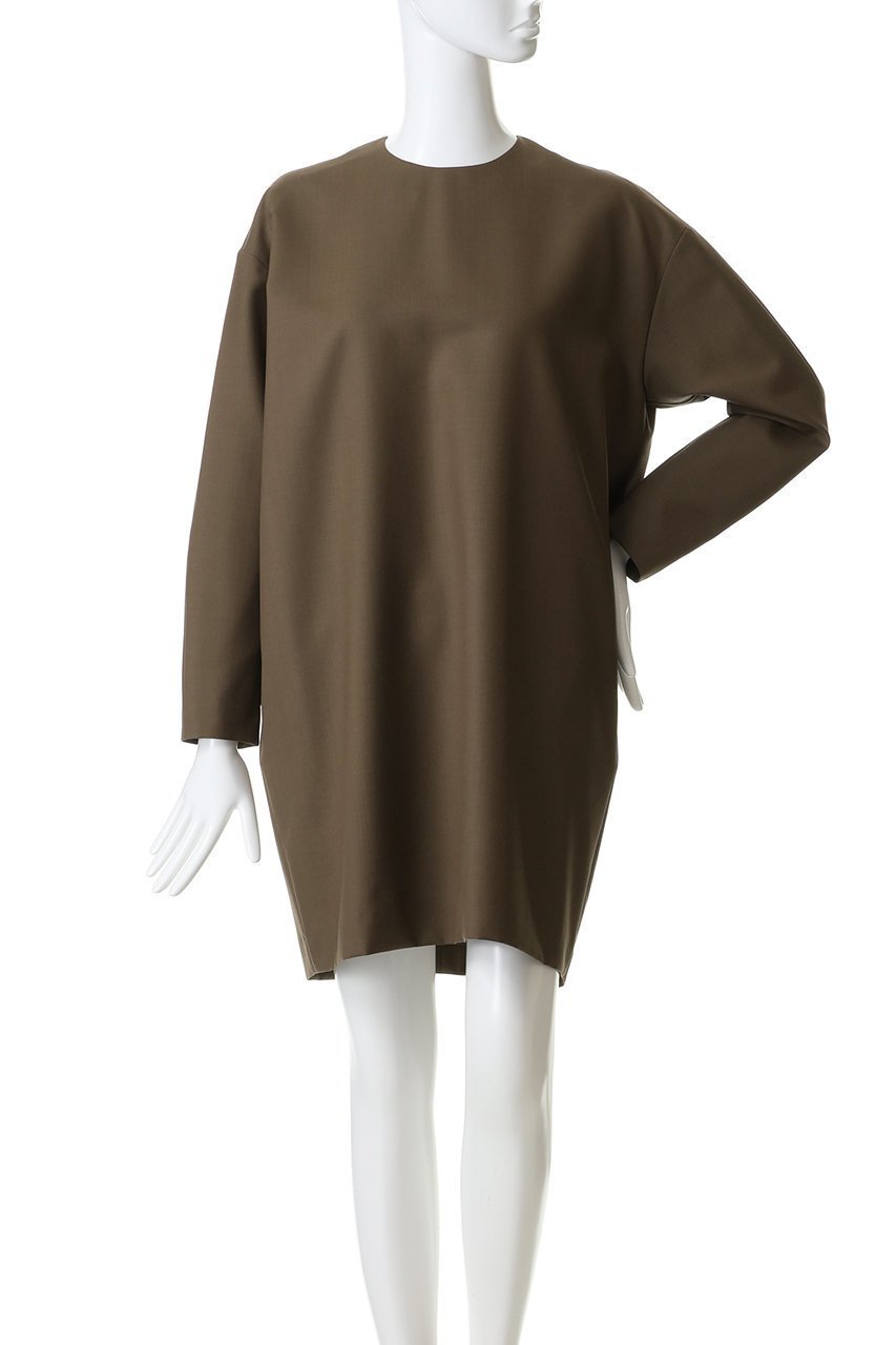 【マディソンブルー/MADISONBLUE】のCREW NECK L/S DRESS W/M クルーネックドレス 人気、トレンドファッション・服の通販 founy(ファニー) 　ファッション　Fashion　レディースファッション　Fashion for Women　ワンピース　Dresses　フォーマル・パーティードレス・結婚式用ドレス　Elegant & Casual Dresses　チュニック　Tunic Tops & Dresses　2026年　2026　なめらか　Smooth, Silky Texture　シンプル　Simple, Minimal　チュニック　Tunic, Long Top　ドレス　Dress, One-Piece　ポケット　Pocket, Pocket Detail　夏　Summer　春　Spring　S/S・春夏　SS, Spring/Summer, Warm Season　other-2|ID: prp329100004851902 ipo3291000000035610062