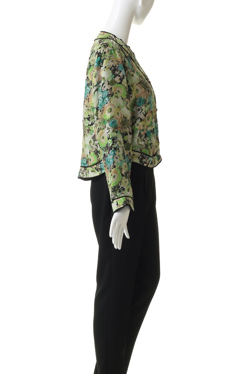 【ルール ロジェット/leur logette】のリバーシブルフラワープリントキュプラジャケット 人気、トレンドファッション・服の通販 founy(ファニー) 　ファッション　Fashion　レディースファッション　Fashion for Women　アウター　Coat / Outerwear Collection　レディースジャケット・軽アウター　Jackets　2026年　2026　ギャザー　Gathered, Ruffled　ジャケット　Jacket, Outerwear　トリミング　Trimming, Decorative Edge　フラワー　Flower, Floral　プリント　Print, Printed Pattern　リバーシブル　Reversible, Two-Sided　夏　Summer　春　Spring　S/S・春夏　SS, Spring/Summer, Warm Season　無地　Plain, Solid Color　other-3|ID: prp329100004851907 ipo3291000000035610110