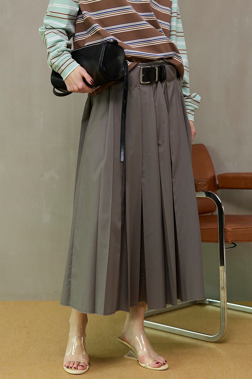 【メゾンスペシャル/MAISON SPECIAL】のBelted Pleated Skirt/ベルテッドプリーツスカート 人気、トレンドファッション・服の通販 founy(ファニー) 　ファッション　Fashion　レディースファッション　Fashion for Women　スカート　Skirts　プリーツスカート / 上品フェミニンスタイル　Pleated Skirts　ロングスカート　Long Skirts / Maxi & Midi Skirts　2026年　2026　ロング　Long, Long-Length　夏　Summer　春　Spring　S/S・春夏　SS, Spring/Summer, Warm Season　other-6|ID: prp329100004851909 ipo3291000000035610133