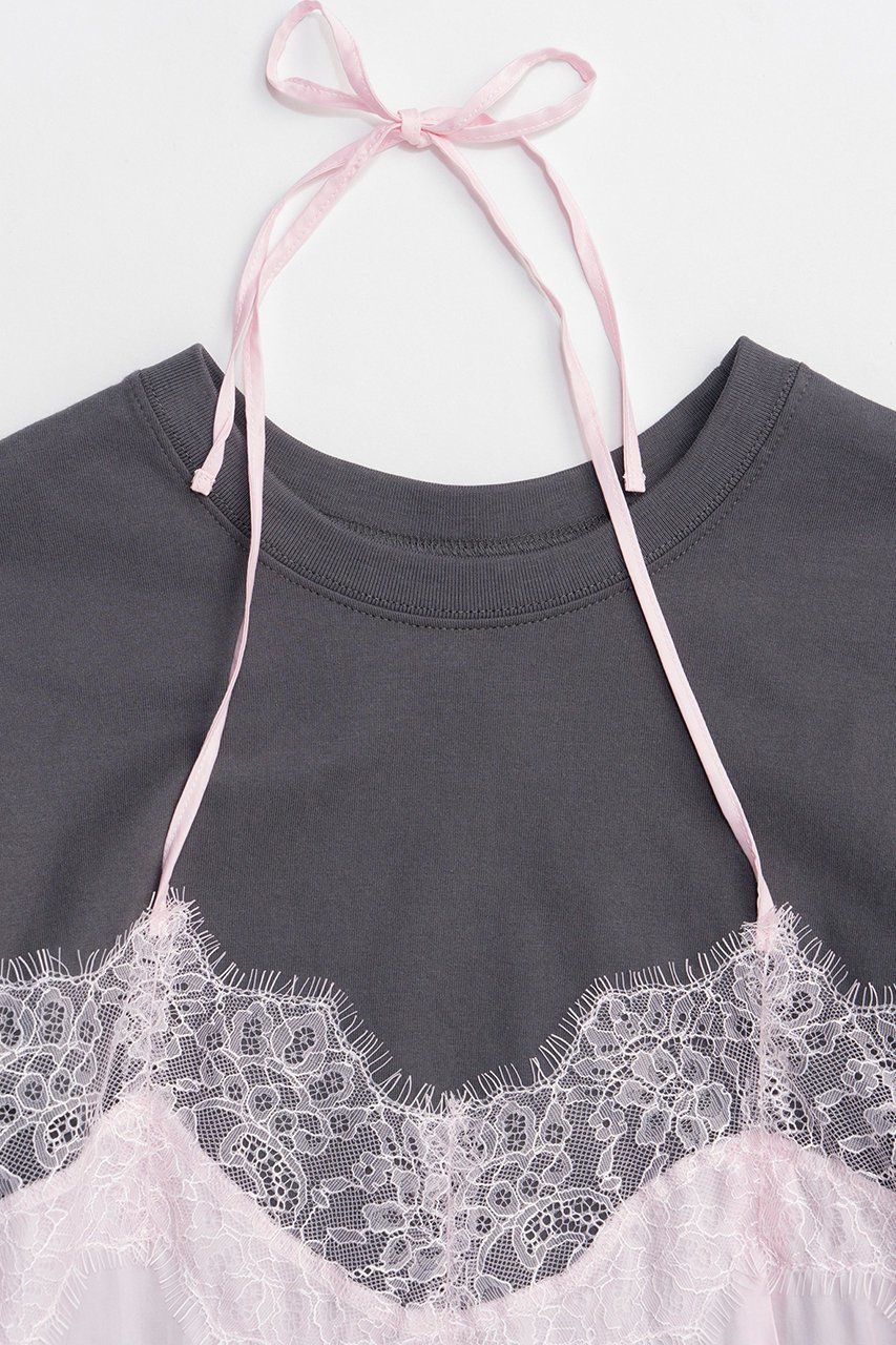 【メゾンスペシャル/MAISON SPECIAL】のLace Docking Layered TEE/レースドッキングレイヤードTEE 人気、トレンドファッション・服の通販 founy(ファニー) 　ファッション　Fashion　レディースファッション　Fashion for Women　トップス・カットソー　Cut & Sew Tops　シャツ・ブラウス・オフィスカジュアル　Elegant Blouses & Button-Ups　ロングTシャツ・Tシャツ　Longline T-Shirts & Tees　カットソー・ベーシックTシャツ　Cut-and-Sewn Tops / Stretch Tees & Basics　2026年　2026　スリーブ　Sleeve, Long Sleeve / Short Sleeve　デニム　Denim, Jeans Material　ドッキング　Docking, Mixed Material　フェミニン　Feminine, Girly　ミックス　Mix, Mixed Style　ランジェリー　Lingerie, Intimate Wear　レース　Lace, Lace Fabric　ロング　Long, Long-Length　夏　Summer　春　Spring　S/S・春夏　SS, Spring/Summer, Warm Season　other-4|ID: prp329100004851910 ipo3291000000035610142