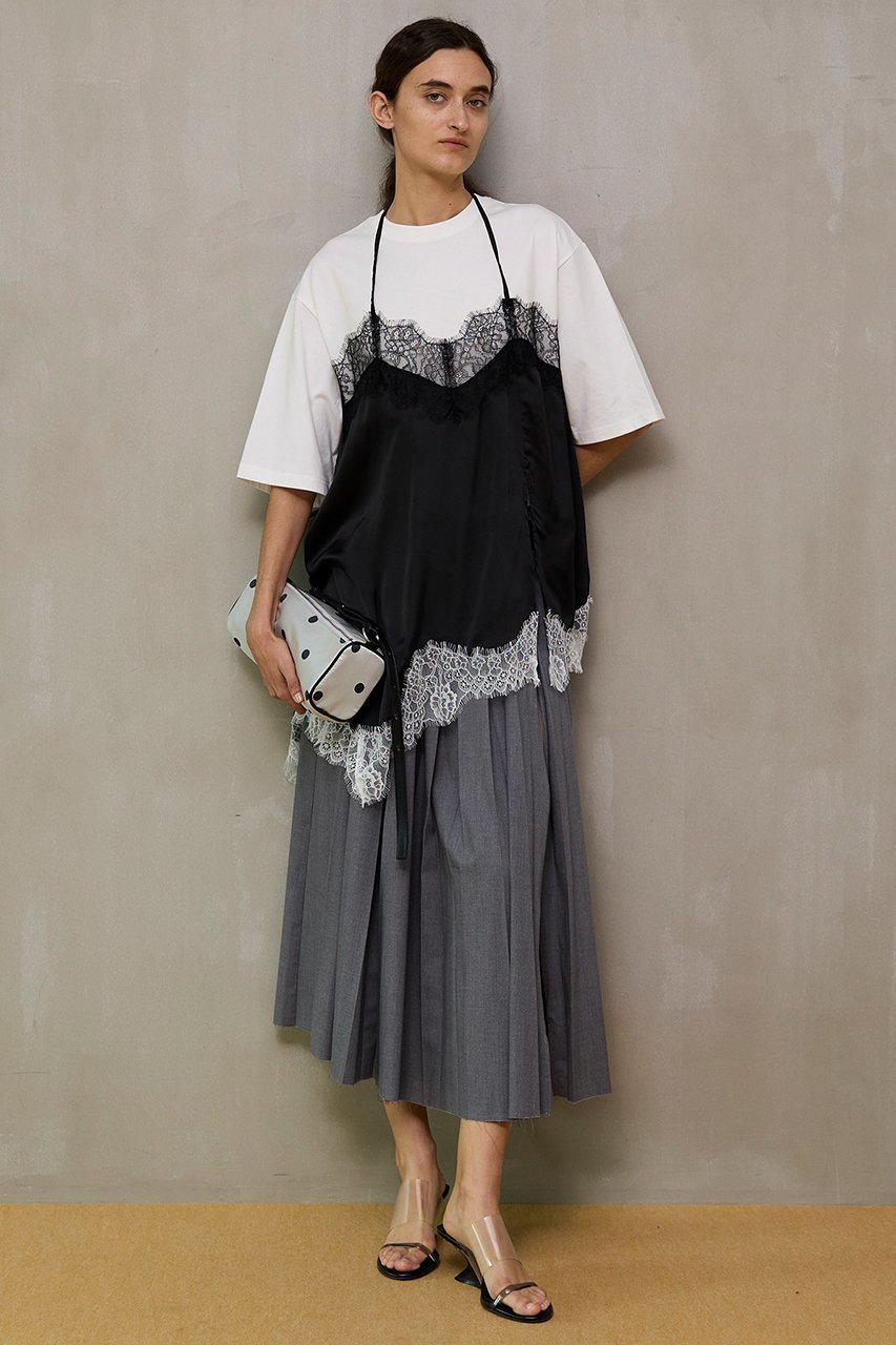 【メゾンスペシャル/MAISON SPECIAL】のLace Docking Layered TEE/レースドッキングレイヤードTEE 人気、トレンドファッション・服の通販 founy(ファニー) ファッション Fashion レディースファッション Fashion for Women トップス・カットソー Cut & Sew Tops シャツ・ブラウス・オフィスカジュアル Elegant Blouses & Button-Ups ロングTシャツ・Tシャツ Longline T-Shirts & Tees カットソー・ベーシックTシャツ Cut-and-Sewn Tops / Stretch Tees & Basics スリーブ Sleeve, Long Sleeve / Short Sleeve デニム Denim, Jeans Material ドッキング Docking, Mixed Material フェミニン Feminine, Girly ミックス Mix, Mixed Style ランジェリー Lingerie, Intimate Wear レース Lace, Lace Fabric ロング Long, Long-Length 再入荷 Restock / Back in Stock other-6|ID: prp329100004851910 ipo3291000000036234630