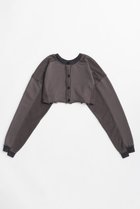 【メゾンスペシャル/MAISON SPECIAL】の2-Way Short Sweat Cardigan/2WAYショートスウェットカーディガン C.GRY(チャコールグレー)|ID: prp329100004851911 ipo3291000000035610148