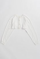 【メゾンスペシャル/MAISON SPECIAL】の2-Way Short Sweat Cardigan/2WAYショートスウェットカーディガン WHT(ホワイト)|ID: prp329100004851911 ipo3291000000035610150