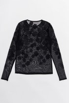 【メゾンスペシャル/MAISON SPECIAL】のFlower Embroidery Sheer Tops/フラワーエンブロイダリーシアートップス BLK(ブラック)|ID: prp329100004851913 ipo3291000000035610158