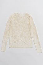 【メゾンスペシャル/MAISON SPECIAL】のFlower Embroidery Sheer Tops/フラワーエンブロイダリーシアートップス WHT(ホワイト)|ID: prp329100004851913 ipo3291000000035610159