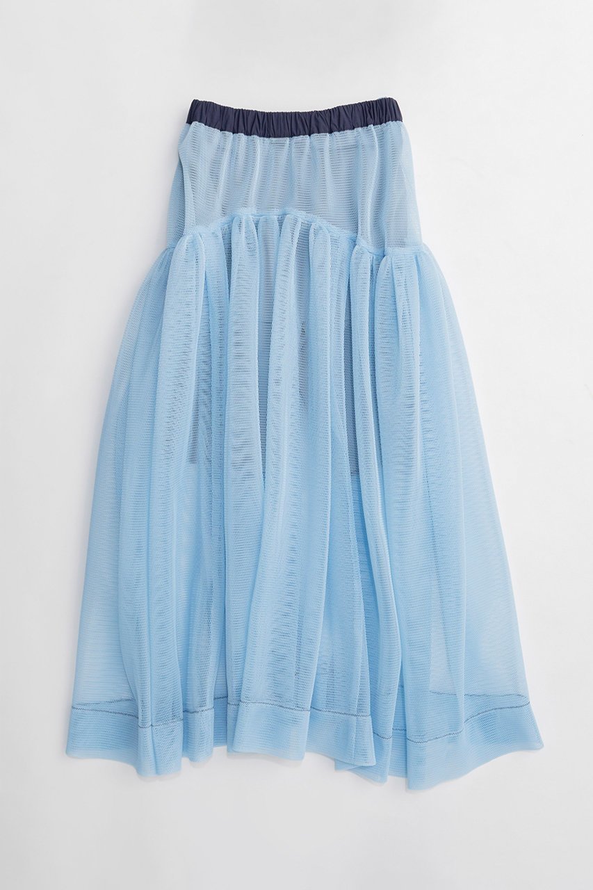 【メゾンスペシャル/MAISON SPECIAL】のSponge Mesh Flare Skirt/スポンジメッシュフレアスカート インテリア・キッズ・メンズ・レディースファッション・服の通販 founy(ファニー) ファッション Fashion レディースファッション Fashion for Women スカート Skirts Aライン・フレアスカート A-Line & Flared Skirts ロングスカート Long Skirts / Maxi & Midi Skirts 2026年 2026 メッシュ Mesh, Net Fabric ロング Long, Long-Length 夏 Summer 春 Spring S/S・春夏 SS, Spring/Summer, Warm Season BLU(ブルー)|ID: prp329100004851915 ipo3291000000035610182