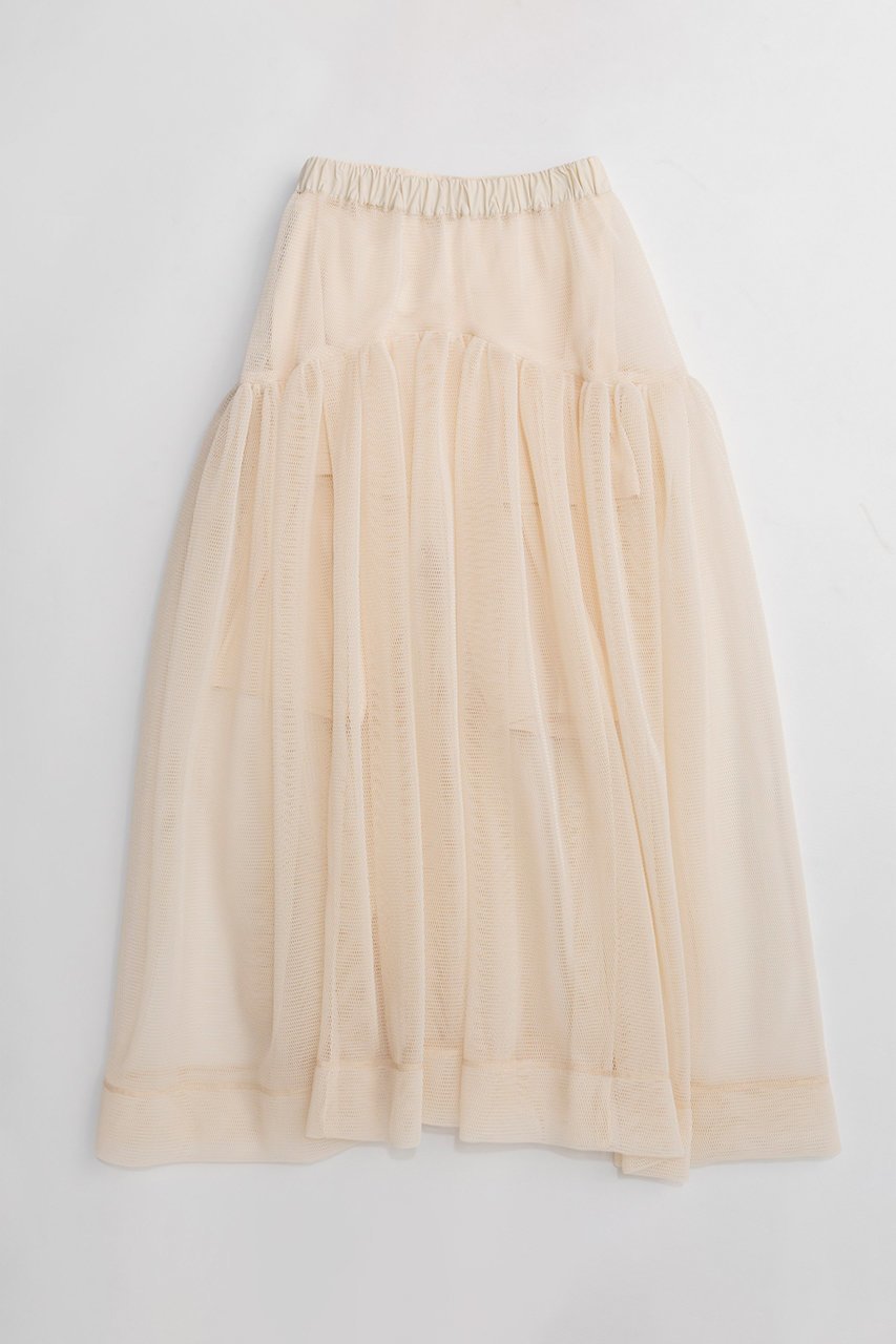 【メゾンスペシャル/MAISON SPECIAL】のSponge Mesh Flare Skirt/スポンジメッシュフレアスカート インテリア・キッズ・メンズ・レディースファッション・服の通販 founy(ファニー) ファッション Fashion レディースファッション Fashion for Women スカート Skirts Aライン・フレアスカート A-Line & Flared Skirts ロングスカート Long Skirts / Maxi & Midi Skirts 2026年 2026 メッシュ Mesh, Net Fabric ロング Long, Long-Length 夏 Summer 春 Spring S/S・春夏 SS, Spring/Summer, Warm Season IVR(アイボリー)|ID: prp329100004851915 ipo3291000000035610183