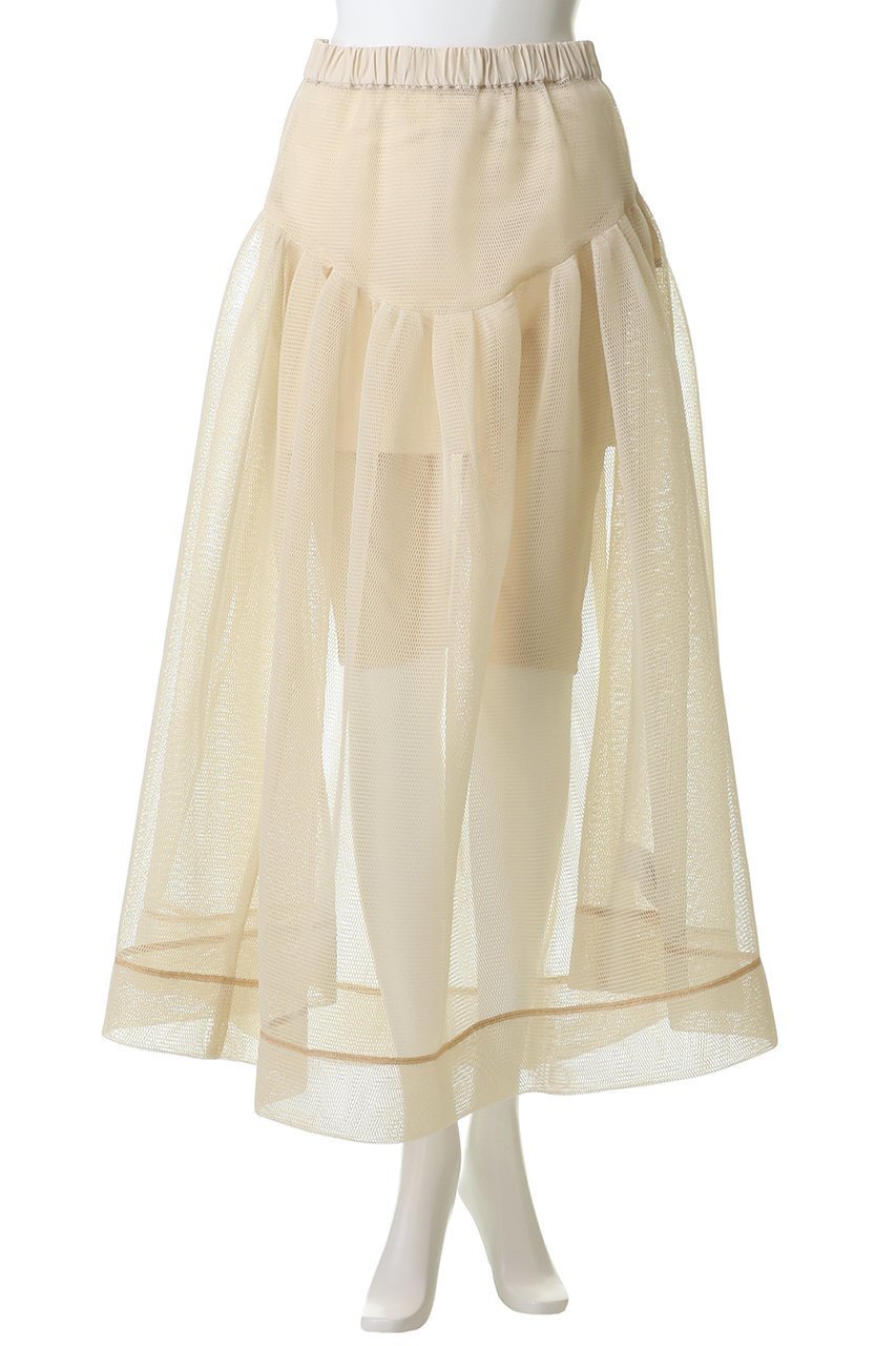 【メゾンスペシャル/MAISON SPECIAL】のSponge Mesh Flare Skirt/スポンジメッシュフレアスカート 人気、トレンドファッション・服の通販 founy(ファニー) 　ファッション　Fashion　レディースファッション　Fashion for Women　スカート　Skirts　Aライン・フレアスカート　A-Line & Flared Skirts　ロングスカート　Long Skirts / Maxi & Midi Skirts　メッシュ　Mesh, Net Fabric　ロング　Long, Long-Length　再入荷　Restock / Back in Stock　other-4|ID: prp329100004851915 ipo3291000000036408574
