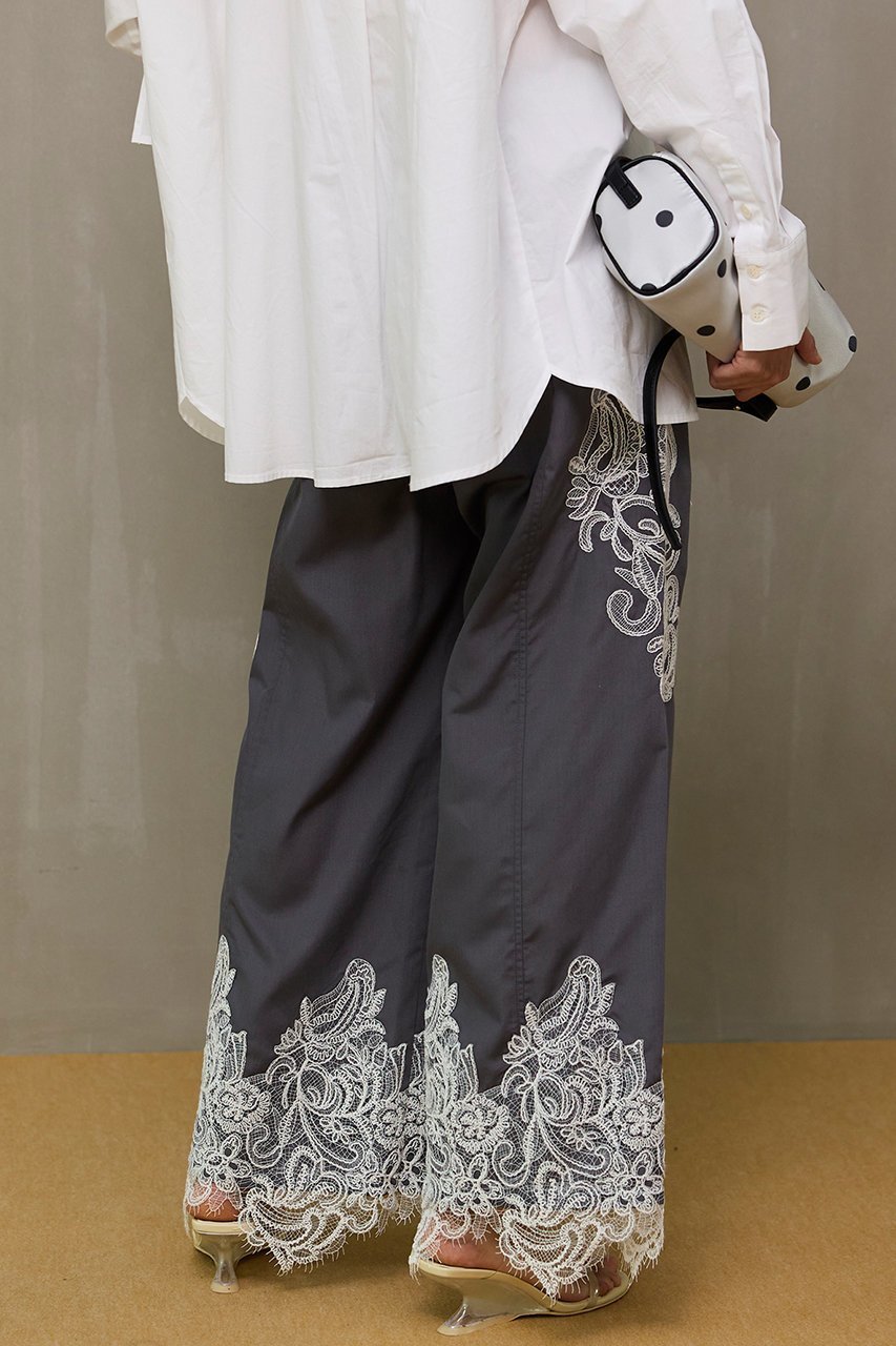 【メゾンスペシャル/MAISON SPECIAL】のStriped Lace Pants/ワイドスカラップレースパンツ 人気、トレンドファッション・服の通販 founy(ファニー) 　ファッション　Fashion　レディースファッション　Fashion for Women　パンツ　Pants & Trousers　2026年　2026　ストライプ　Stripe, Striped Pattern　リラックス　Relax, Relaxed Fit　レース　Lace, Lace Fabric　ワイド　Wide, Wide Fit　夏　Summer　春　Spring　S/S・春夏　SS, Spring/Summer, Warm Season　other-4|ID: prp329100004851918 ipo3291000000035610216