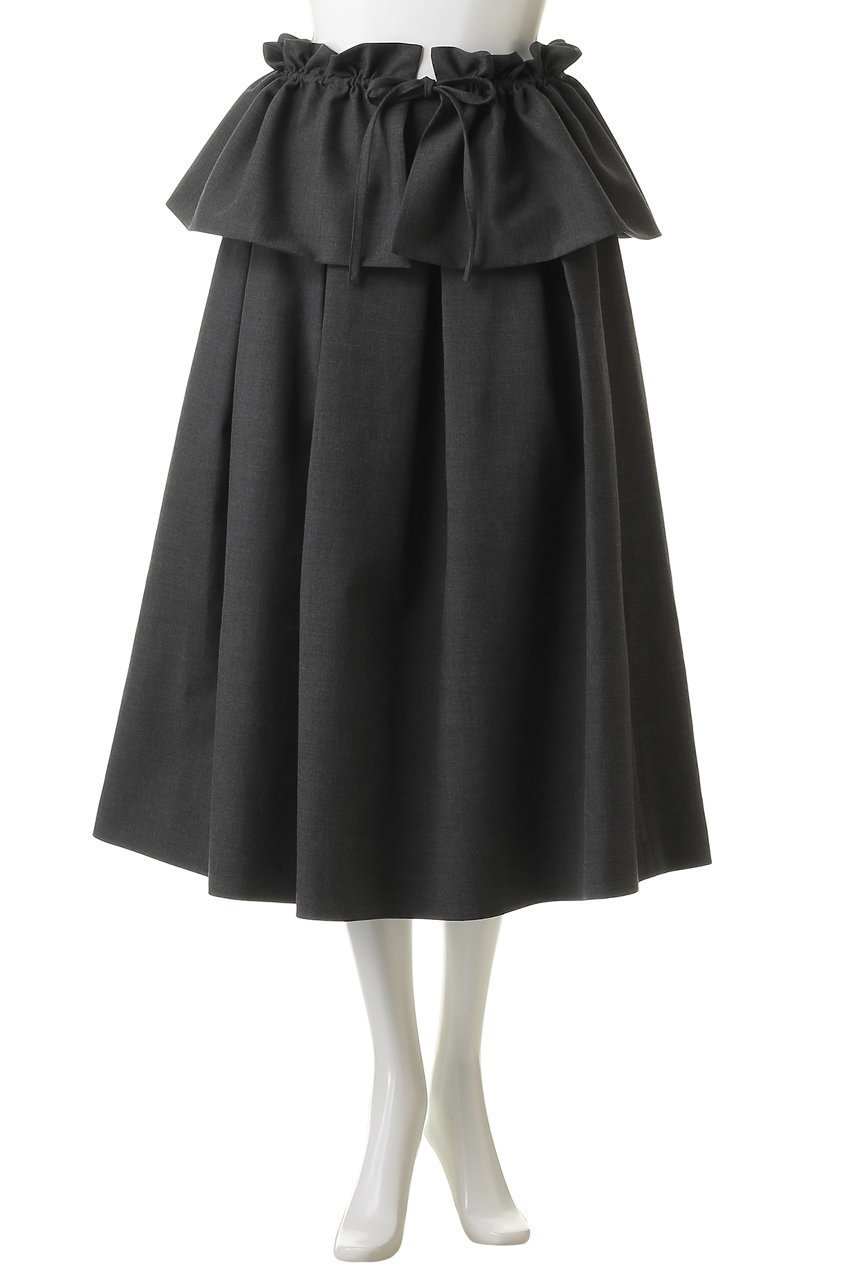 【マノフ/MANOF】のRUFFLE BELT FLARE SKIRTボトムス 人気、トレンドファッション・服の通販 founy(ファニー) 　ファッション　Fashion　レディースファッション　Fashion for Women　スカート　Skirts　パンツ　Pants & Trousers　2026年　2026　パーティ　Party, Party Style　フレア　Flare, Flared　ラッフル　Ruffle, Frill　夏　Summer　春　Spring　S/S・春夏　SS, Spring/Summer, Warm Season　other-2|ID: prp329100004851921 ipo3291000000035610237