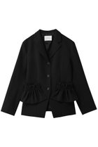 【マノフ/MANOF】のRUFFLE POCKET JACKETアウター 人気、トレンドファッション・服の通販 founy(ファニー) ファッション Fashion レディースファッション Fashion for Women アウター Coat / Outerwear Collection レディースジャケット・軽アウター Jackets 2026年 2026 エレガント 上品 Elegant シェイプ Shape, Slim Fit ジャケット Jacket, Outerwear スラックス Slacks, Dress Pants ダウン Down, Puffer デニム Denim, Jeans Material ポケット Pocket, Pocket Detail ラッフル Ruffle, Frill 夏 Summer 春 Spring S/S・春夏 SS, Spring/Summer, Warm Season thumbnail BLACK|ID: prp329100004851922 ipo3291000000035610244