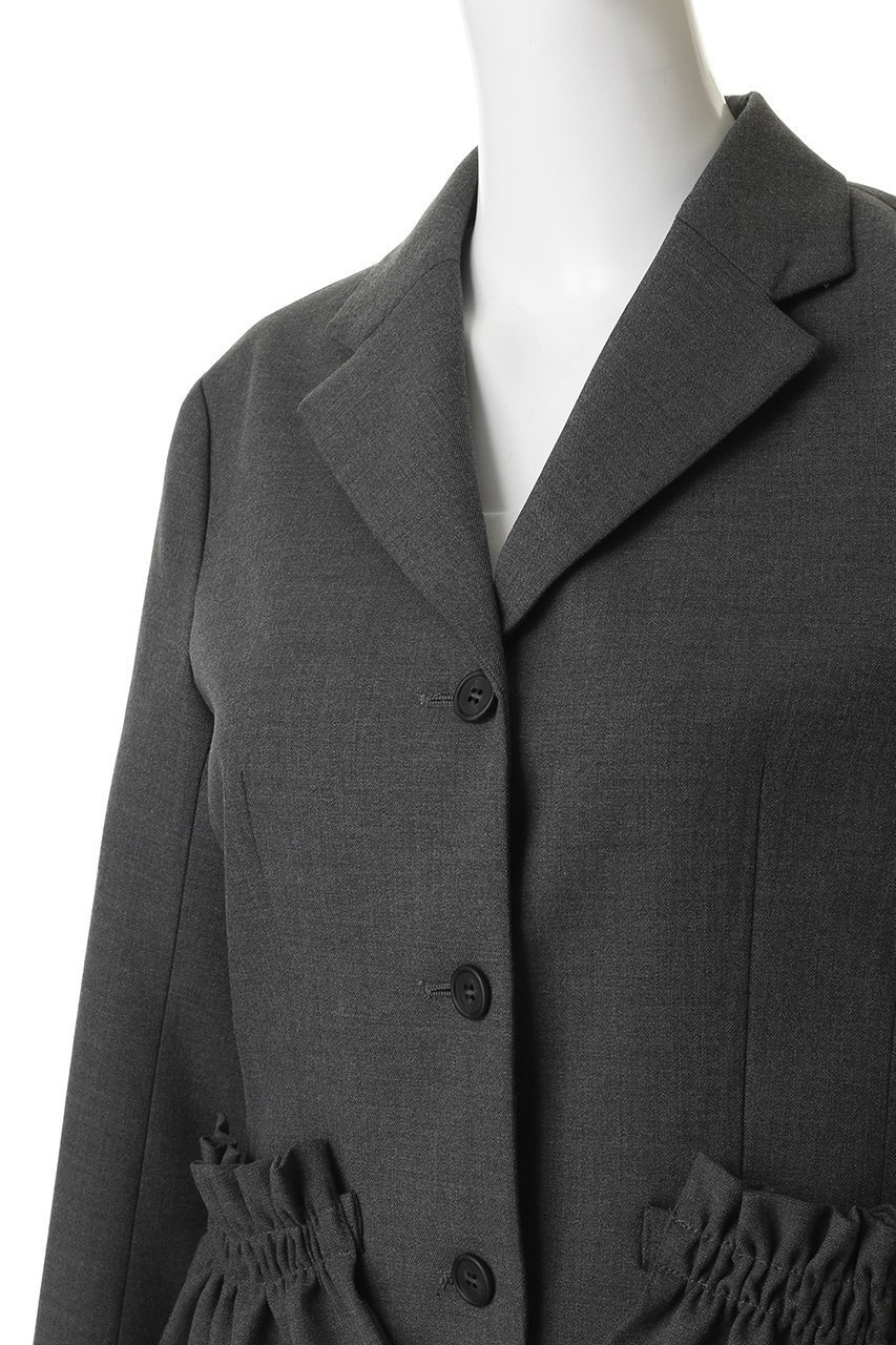 【マノフ/MANOF】のRUFFLE POCKET JACKETアウター 人気、トレンドファッション・服の通販 founy(ファニー) 　ファッション　Fashion　レディースファッション　Fashion for Women　アウター　Coat / Outerwear Collection　レディースジャケット・軽アウター　Jackets　2026年　2026　エレガント 上品　Elegant　シェイプ　Shape, Slim Fit　ジャケット　Jacket, Outerwear　スラックス　Slacks, Dress Pants　ダウン　Down, Puffer　デニム　Denim, Jeans Material　ポケット　Pocket, Pocket Detail　ラッフル　Ruffle, Frill　夏　Summer　春　Spring　S/S・春夏　SS, Spring/Summer, Warm Season　other-5|ID: prp329100004851922 ipo3291000000035610248