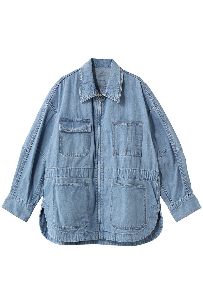 【マルティニーク/martinique】の【CURRENTAGE】デニムカバーオール インテリア・キッズ・メンズ・レディースファッション・服の通販 founy(ファニー) 　ファッション　Fashion　レディースファッション　Fashion for Women　アウター　Coat / Outerwear Collection　レディースジャケット・軽アウター　Jackets　ジャケット　Jacket, Outerwear　デニム　Denim, Jeans Material　ポケット　Pocket, Pocket Detail　モダン　Modern, Contemporary　ワイド　Wide, Wide Fit　ワーク　Workwear, Utility Style　新作・新入荷　New Arrivals / New In　インディゴサックス|ID: prp329100004851932 ipo3291000000035610322