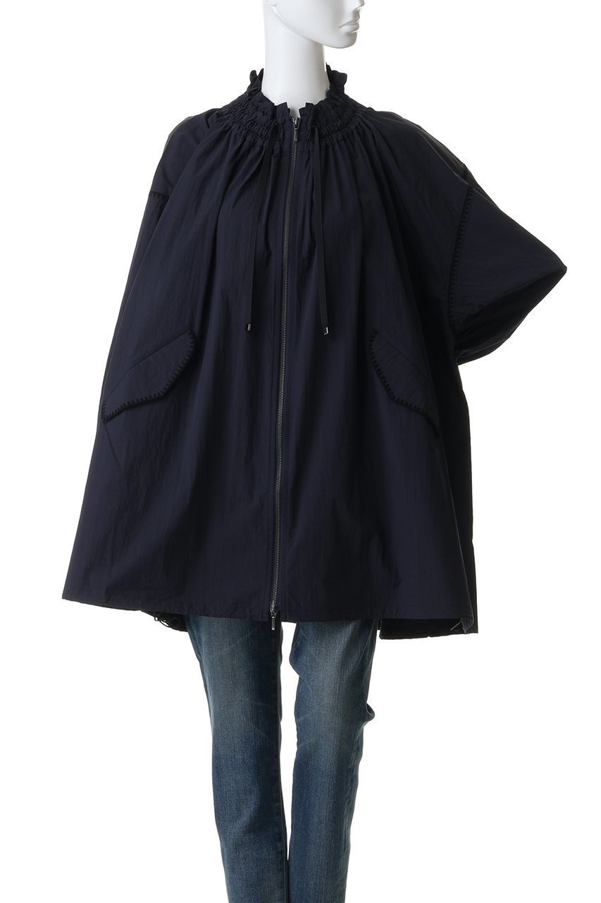 【マリリンムーン/MARILYN MOON】のシャーリングギャザーエンブロイダリーミディブルゾン 人気、トレンドファッション・服の通販 founy(ファニー) 　ファッション　Fashion　レディースファッション　Fashion for Women　アウター　Coat / Outerwear Collection　レディースジャケット・軽アウター　Jackets　ブルゾンジャケット・スポーティアウター　Blouson Jackets　2026年　2026　エレガント 上品　Elegant　ギャザー　Gathered, Ruffled　シャーリング　Shirring, Ruched　ジャケット　Jacket, Outerwear　バランス　Balance, Style Balance　フラップ　Flap, Flap Pocket　ブルゾン　Blouson, Bomber Jacket　ポケット　Pocket, Pocket Detail　ミドル　Middle Length, Mid Height　夏　Summer　春　Spring　S/S・春夏　SS, Spring/Summer, Warm Season　other-2|ID: prp329100004851936 ipo3291000000035610350