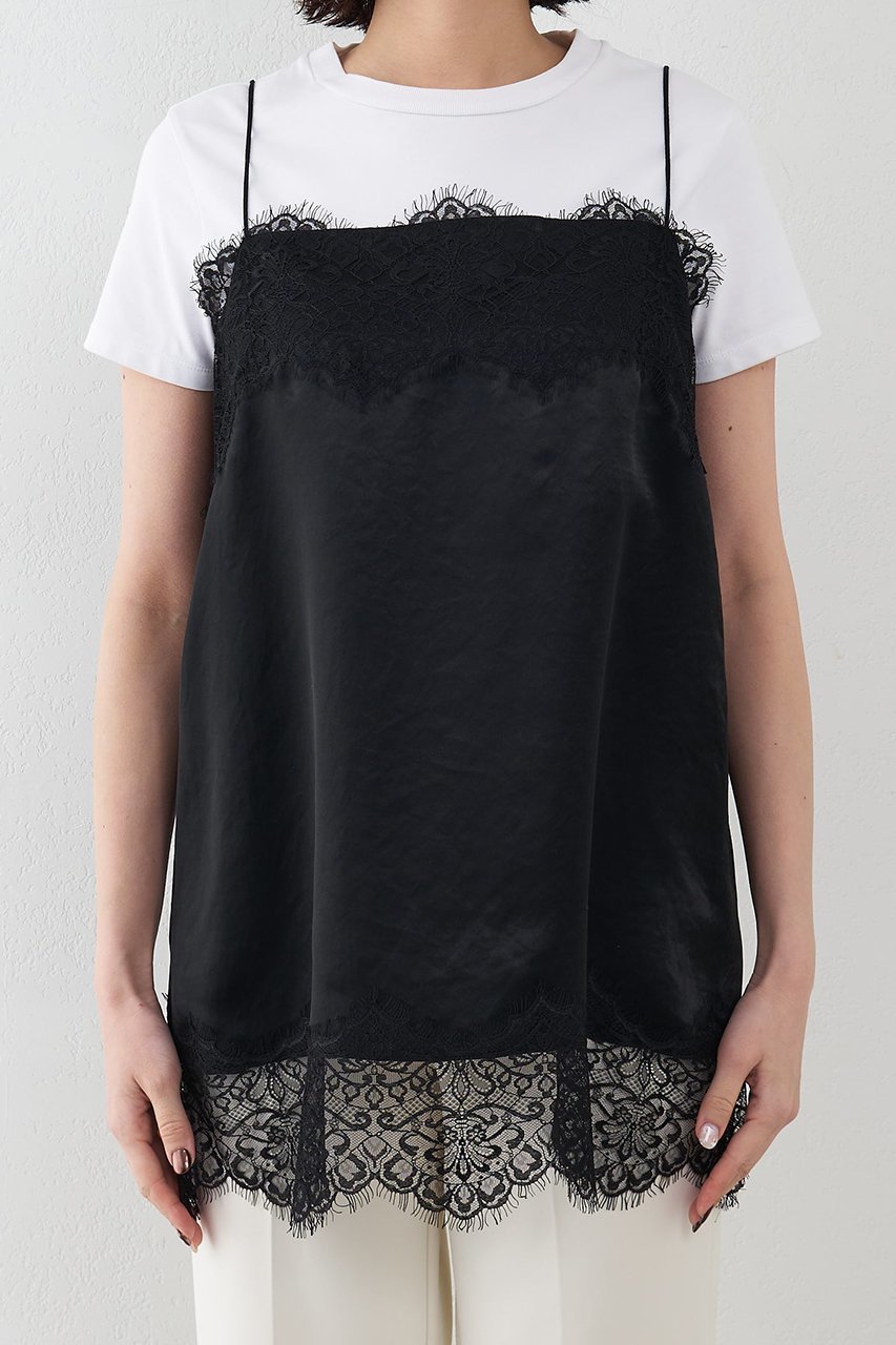 【ウィムガゼット/Whim Gazette】のサテンレースキャミソール 人気、トレンドファッション・服の通販 founy(ファニー) 　ファッション　Fashion　レディースファッション　Fashion for Women　トップス・カットソー　Cut & Sew Tops　キャミソール&ノースリーブ　Camisoles & Sleeveless Tops　シャツ・ブラウス・オフィスカジュアル　Elegant Blouses & Button-Ups　2026年　2026　エレガント 上品　Elegant　キャミソール　Camisole, Spaghetti Strap Top　サテン　Satin, Glossy Fabric　ノースリーブ　Sleeveless, No-Sleeve　モダン　Modern, Contemporary　ラップ　Wrap, Wrap Design　レース　Lace, Lace Fabric　夏　Summer　春　Spring　S/S・春夏　SS, Spring/Summer, Warm Season　other-6|ID: prp329100004851939 ipo3291000000035610391