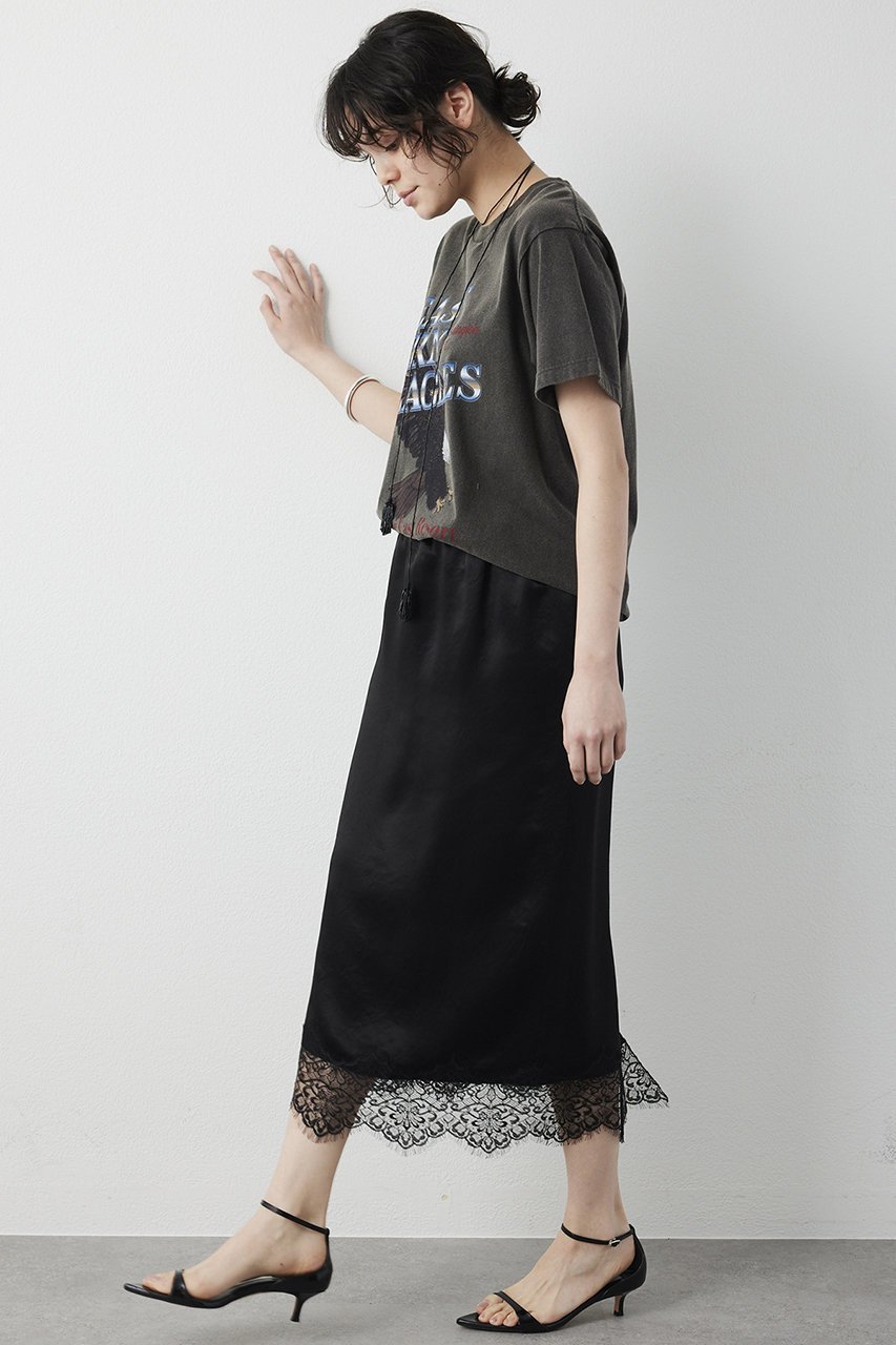 【ウィムガゼット/Whim Gazette】のサテンレーススカート 人気、トレンドファッション・服の通販 founy(ファニー) 　ファッション　Fashion　レディースファッション　Fashion for Women　スカート　Skirts　ロングスカート　Long Skirts / Maxi & Midi Skirts　2026年　2026　おすすめ　Recommended / Our Picks　エレガント 上品　Elegant　カットソー　Cut and Sewn Top　サテン　Satin, Glossy Fabric　スリット　Slit, Slit Detail　デニム　Denim, Jeans Material　レース　Lace, Lace Fabric　ロング　Long, Long-Length　夏　Summer　春　Spring　S/S・春夏　SS, Spring/Summer, Warm Season　other-3|ID: prp329100004851940 ipo3291000000035610398