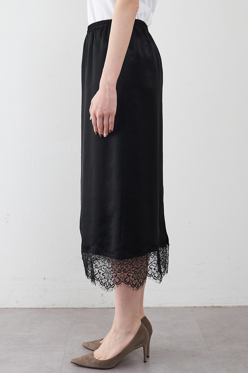 【ウィムガゼット/Whim Gazette】のサテンレーススカート 人気、トレンドファッション・服の通販 founy(ファニー) 　ファッション　Fashion　レディースファッション　Fashion for Women　スカート　Skirts　ロングスカート　Long Skirts / Maxi & Midi Skirts　2026年　2026　おすすめ　Recommended / Our Picks　エレガント 上品　Elegant　カットソー　Cut and Sewn Top　サテン　Satin, Glossy Fabric　スリット　Slit, Slit Detail　デニム　Denim, Jeans Material　レース　Lace, Lace Fabric　ロング　Long, Long-Length　夏　Summer　春　Spring　S/S・春夏　SS, Spring/Summer, Warm Season　other-8|ID: prp329100004851940 ipo3291000000035610403