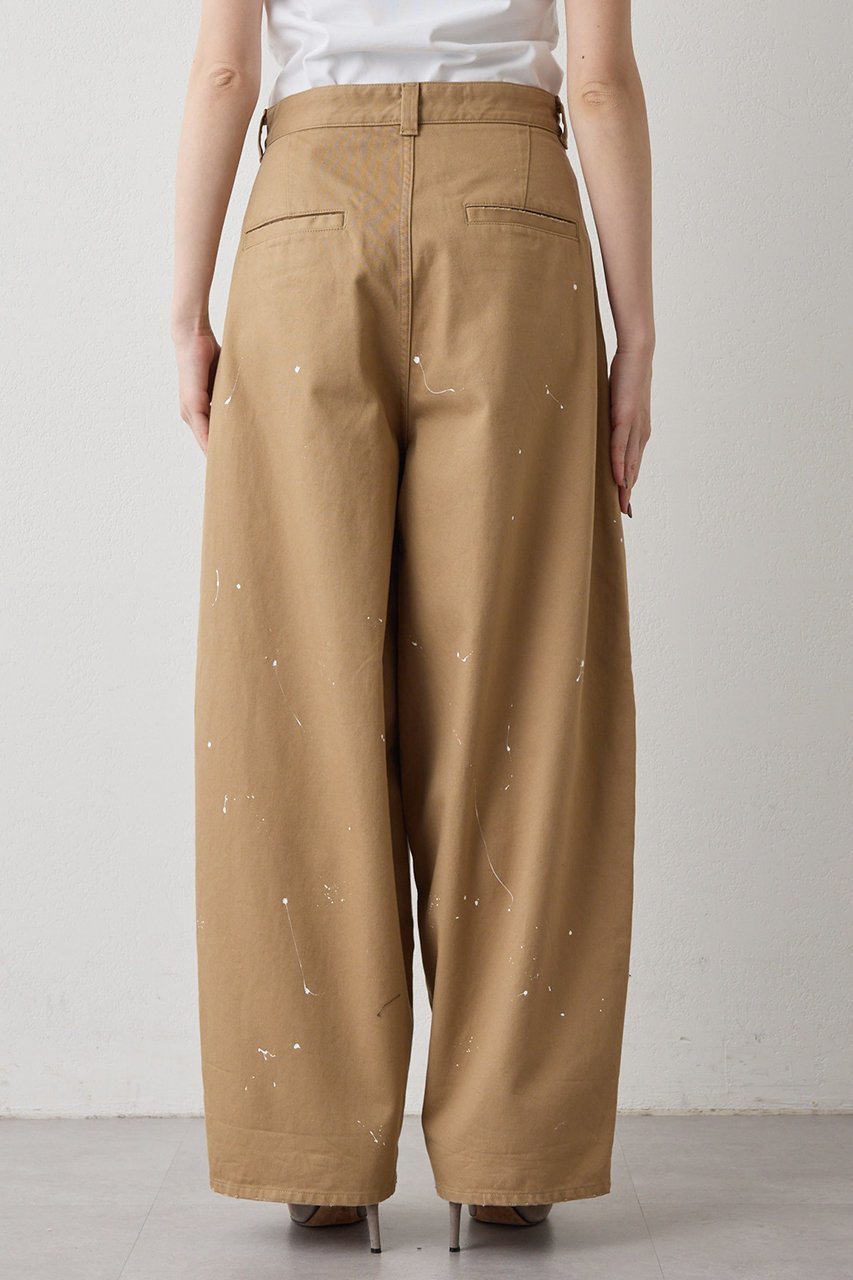 【ウィムガゼット/Whim Gazette】のペイントタックチノパンツ 人気、トレンドファッション・服の通販 founy(ファニー) 　ファッション　Fashion　レディースファッション　Fashion for Women　パンツ　Pants & Trousers　2026年　2026　おすすめ　Recommended / Our Picks　シンプル　Simple, Minimal　バランス　Balance, Style Balance　フランス　France, French　フロント　Front, Front Design　ルーズ　Loose, Oversized　ワイド　Wide, Wide Fit　夏　Summer　春　Spring　S/S・春夏　SS, Spring/Summer, Warm Season　other-8|ID: prp329100004851942 ipo3291000000035610421