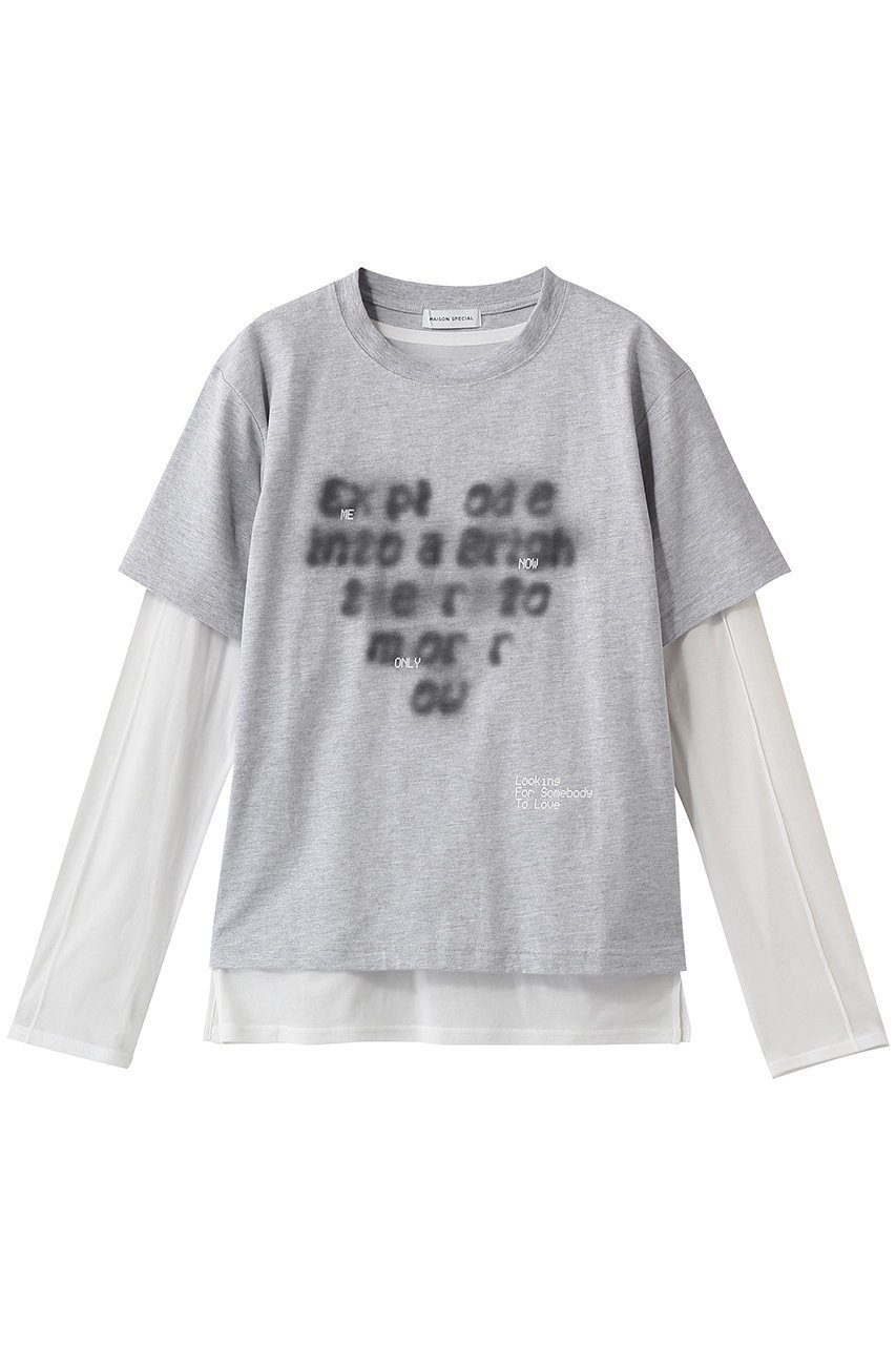 【メゾンスペシャル/MAISON SPECIAL】のOpen Heart Layered T-Shirt/オープンハートレイヤードTシャツ 人気、トレンドファッション・服の通販 founy(ファニー) 　ファッション　Fashion　レディースファッション　Fashion for Women　トップス・カットソー　Cut & Sew Tops　シャツ・ブラウス・オフィスカジュアル　Elegant Blouses & Button-Ups　ロングTシャツ・Tシャツ　Longline T-Shirts & Tees　カットソー・ベーシックTシャツ　Cut-and-Sewn Tops / Stretch Tees & Basics　2026年　2026　シアー　Sheer, See-Through　スリーブ　Sleeve, Long Sleeve / Short Sleeve　ロング　Long, Long-Length　夏　Summer　春　Spring　S/S・春夏　SS, Spring/Summer, Warm Season　長袖　Long Sleeve, Full Sleeve　 other-1|ID: prp329100004851945 ipo3291000000035610438