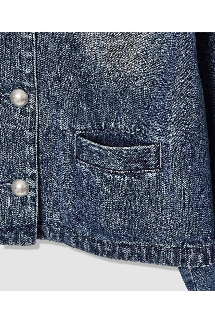 【アルアバイル/allureville】のデニムノーカラージャケット 人気、トレンドファッション・服の通販 founy(ファニー) 　ファッション　Fashion　レディースファッション　Fashion for Women　アウター　Coat / Outerwear Collection　レディースジャケット・軽アウター　Jackets　ノーカラージャケット / シンプル上品コーデ　Collarless Jackets　2026年　2026　おすすめ　Recommended / Our Picks　ショート　Short, Short Length　シルバー　Silver, Metallic Silver　ジャケット　Jacket, Outerwear　デニム　Denim, Jeans Material　バランス　Balance, Style Balance　ボトム　Bottoms, Lower Wear　夏　Summer　定番　Standard, Basic Item　春　Spring　S/S・春夏　SS, Spring/Summer, Warm Season　other-4|ID: prp329100004851950 ipo3291000000035610483