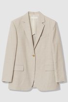 【アルアバイル/allureville】のシャークスキンシングルオーバージャケット ベージュ|ID: prp329100004851951 ipo3291000000036189582