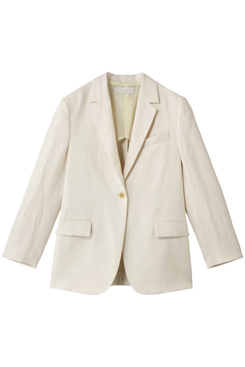 【アルアバイル/allureville】のシャークスキンシングルオーバージャケット インテリア・キッズ・メンズ・レディースファッション・服の通販 founy(ファニー) ファッション Fashion レディースファッション Fashion for Women アウター Coat / Outerwear Collection レディースジャケット・軽アウター Jackets ジャケット Jacket, Outerwear ストレッチ Stretch, Stretchy Fabric セットアップ Set-Up, Coordinated Outfit ツイル Twist, Twisted Detail デニム Denim, Jeans Material マニッシュ Mannish, Boyish メンズ Men's, Menswear 新作・新入荷 New Arrivals / New In オフホワイト|ID: prp329100004851951 ipo3291000000036370782