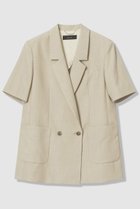 【アルアバイル/allureville】のハーフスリーブジャケット 人気、トレンドファッション・服の通販 founy(ファニー) ファッション Fashion レディースファッション Fashion for Women アウター Coat / Outerwear Collection レディースジャケット・軽アウター Jackets 2026年 2026 ジャケット Jacket, Outerwear ダブル Double, Double-Breasted リネン Linen, Linen Fabric 半袖 Short Sleeve, Half Sleeve 夏 Summer 春 Spring S/S・春夏 SS, Spring/Summer, Warm Season thumbnail ベージュ|ID: prp329100004851952 ipo3291000000035610498