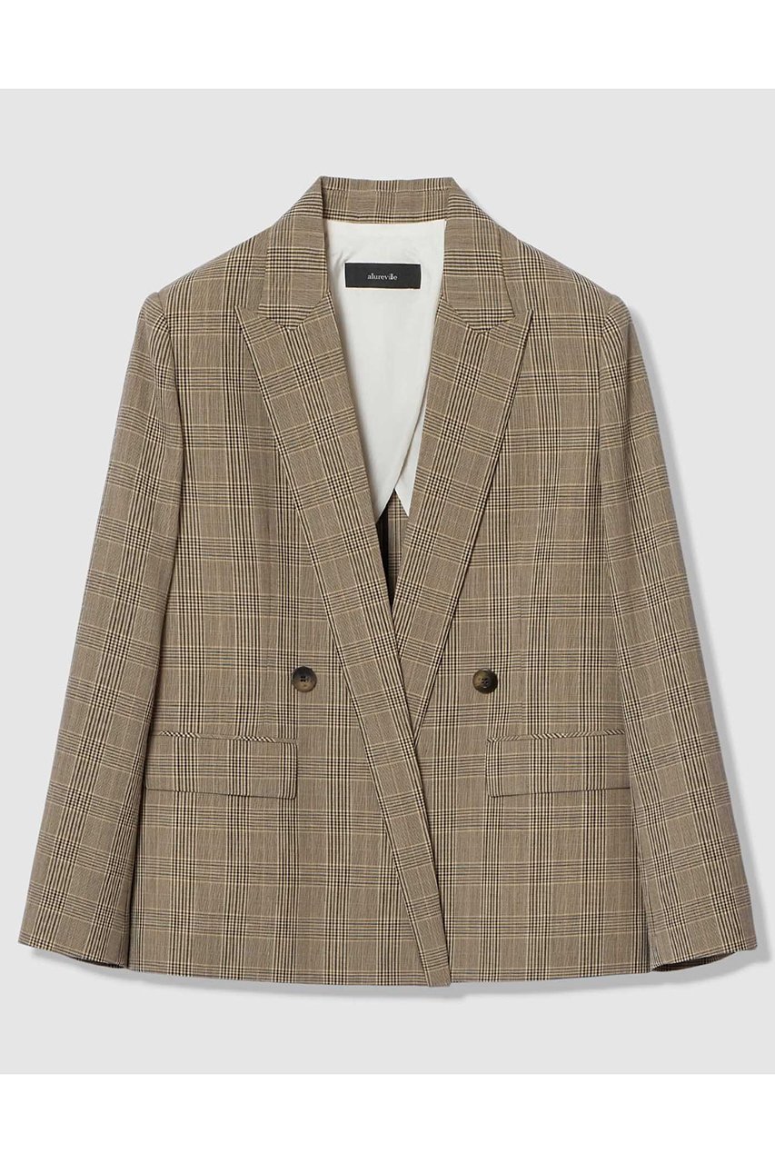【アルアバイル/allureville】のポプリンチェックジャケット 人気、トレンドファッション・服の通販 founy(ファニー) 　ファッション　Fashion　レディースファッション　Fashion for Women　アウター　Coat / Outerwear Collection　レディースジャケット・軽アウター　Jackets　2026年　2026　インナー　Innerwear　クラシック　Classic, Timeless Style　ジャケット　Jacket, Outerwear　ストレート　Straight, Straight Cut　セットアップ　Set-Up, Coordinated Outfit　ダブル　Double, Double-Breasted　フォーマル　Formal, Dressy　フラップ　Flap, Flap Pocket　フロント　Front, Front Design　ボックス　Boxy, Box Shape　ポケット　Pocket, Pocket Detail　マニッシュ　Mannish, Boyish　夏　Summer　春　Spring　S/S・春夏　SS, Spring/Summer, Warm Season　 other-1|ID: prp329100004851953 ipo3291000000035610507