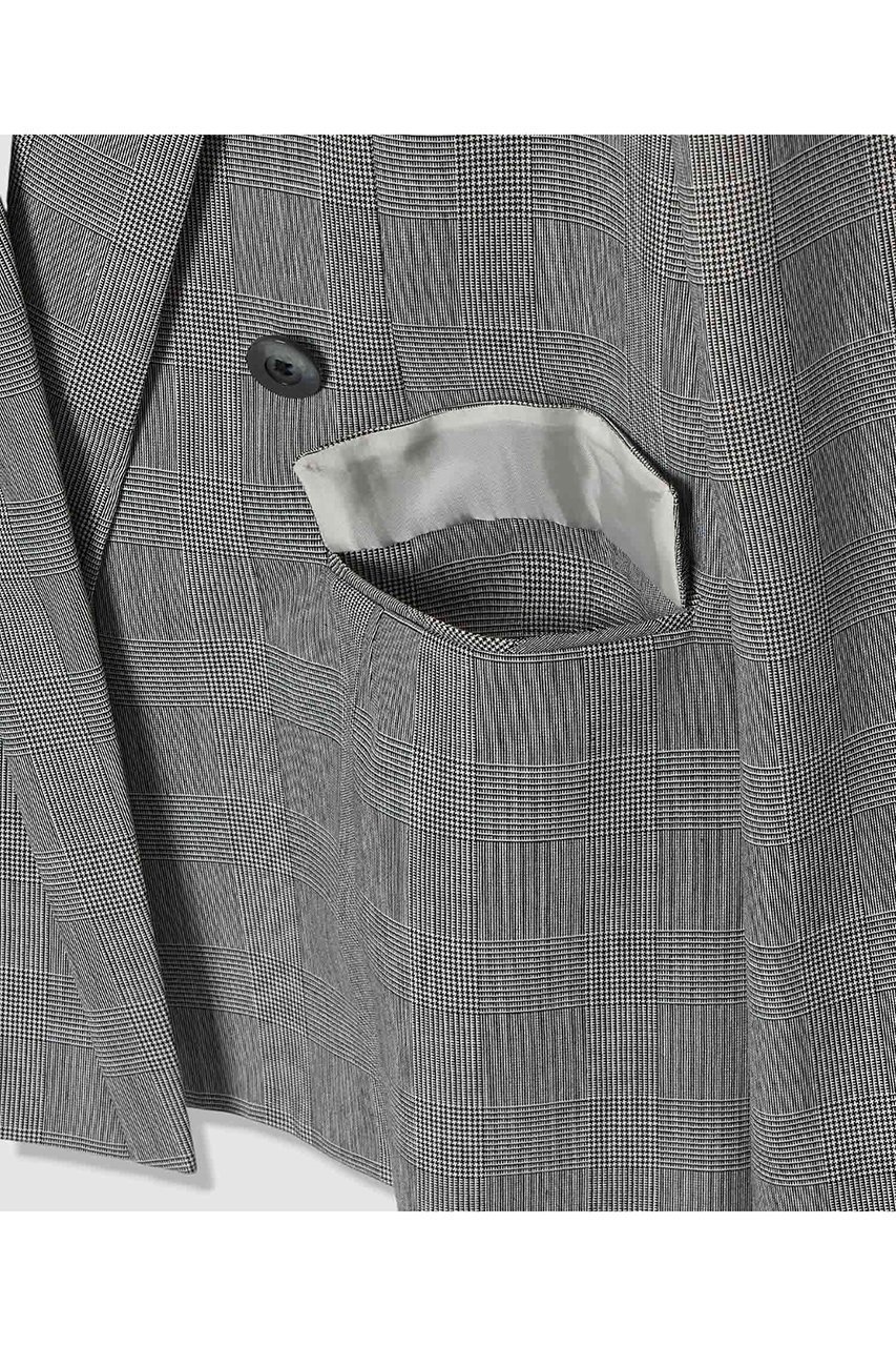 【アルアバイル/allureville】のポプリンチェックジャケット 人気、トレンドファッション・服の通販 founy(ファニー) 　ファッション　Fashion　レディースファッション　Fashion for Women　アウター　Coat / Outerwear Collection　レディースジャケット・軽アウター　Jackets　2026年　2026　インナー　Innerwear　クラシック　Classic, Timeless Style　ジャケット　Jacket, Outerwear　ストレート　Straight, Straight Cut　セットアップ　Set-Up, Coordinated Outfit　ダブル　Double, Double-Breasted　フォーマル　Formal, Dressy　フラップ　Flap, Flap Pocket　フロント　Front, Front Design　ボックス　Boxy, Box Shape　ポケット　Pocket, Pocket Detail　マニッシュ　Mannish, Boyish　夏　Summer　春　Spring　S/S・春夏　SS, Spring/Summer, Warm Season　other-4|ID: prp329100004851953 ipo3291000000035610512