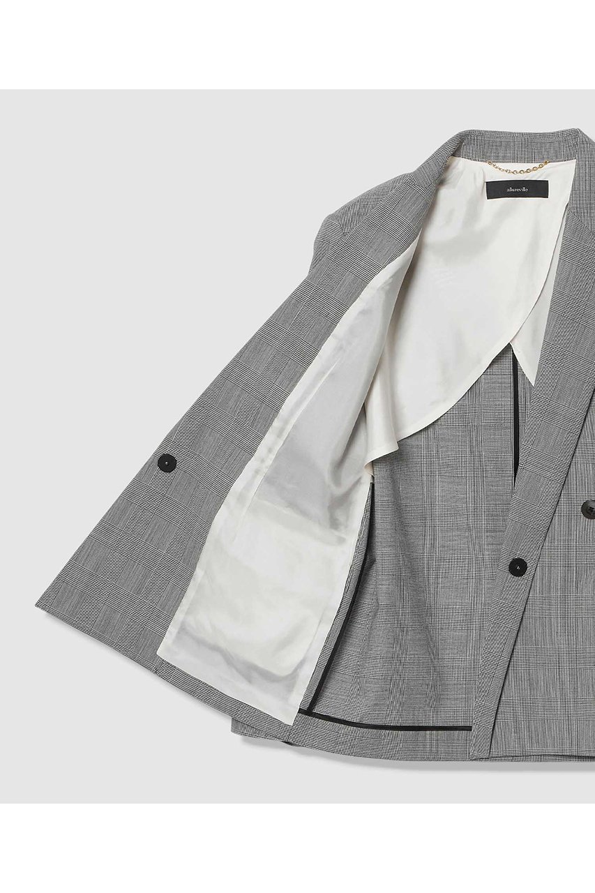 【アルアバイル/allureville】のポプリンチェックジャケット 人気、トレンドファッション・服の通販 founy(ファニー) 　ファッション　Fashion　レディースファッション　Fashion for Women　アウター　Coat / Outerwear Collection　レディースジャケット・軽アウター　Jackets　2026年　2026　インナー　Innerwear　クラシック　Classic, Timeless Style　ジャケット　Jacket, Outerwear　ストレート　Straight, Straight Cut　セットアップ　Set-Up, Coordinated Outfit　ダブル　Double, Double-Breasted　フォーマル　Formal, Dressy　フラップ　Flap, Flap Pocket　フロント　Front, Front Design　ボックス　Boxy, Box Shape　ポケット　Pocket, Pocket Detail　マニッシュ　Mannish, Boyish　夏　Summer　春　Spring　S/S・春夏　SS, Spring/Summer, Warm Season　other-8|ID: prp329100004851953 ipo3291000000035610516