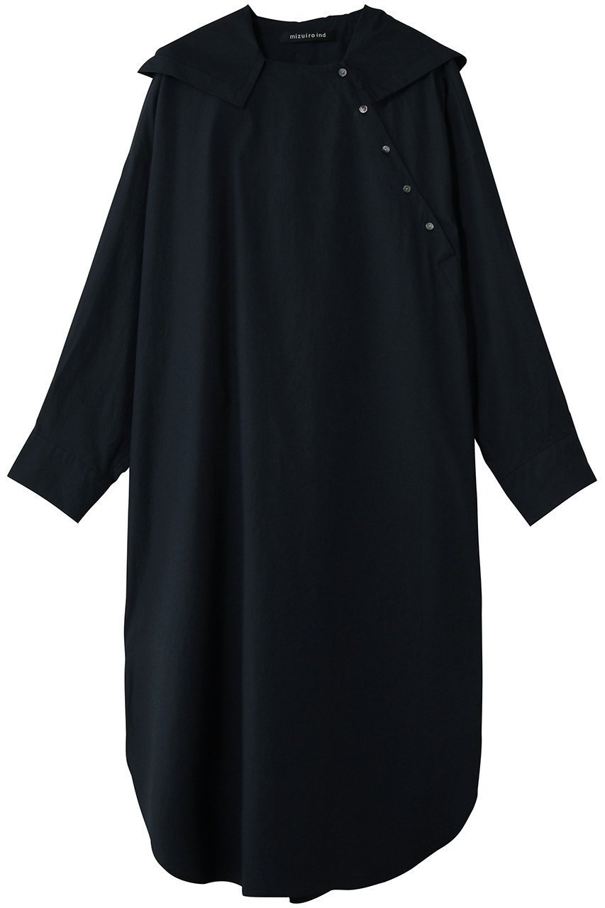 【ミズイロ インド/mizuiro ind】のhooded OP ワンピース インテリア・キッズ・メンズ・レディースファッション・服の通販 founy(ファニー) 　ファッション　Fashion　レディースファッション　Fashion for Women　ワンピース　Dresses　チュニック　Tunic Tops & Dresses　2026年　2026　おすすめ　Recommended / Our Picks　スリット　Slit, Slit Detail　チュニック　Tunic, Long Top　トレンド　Trend, Trending Now　リラックス　Relax, Relaxed Fit　ロング　Long, Long-Length　エレガント 上品　Elegant　夏　Summer　春　Spring　S/S・春夏　SS, Spring/Summer, Warm Season　navy|ID: prp329100004851959 ipo3291000000035610565
