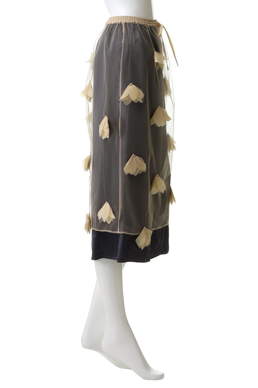 【メゾンスペシャル/MAISON SPECIAL】のSheer Floral Layered Skirt/シアーフラワーレイヤードスカート 大人の最旬トレンドファッション＆コーディネート founy(ファウニー) 　ファッション　Fashion　レディースファッション　Fashion for Women　スカート　Skirts　ロングスカート　Long Skirts / Maxi & Midi Skirts　インナー　Innerwear　チュール　Tulip, Tulip Motif　フラワー　Flower, Floral　ミックス　Mix, Mixed Style　モチーフ　Motif, Design Theme　ロング　Long, Long-Length　ワッシャー　Washer, Crinkled Finish　エレガント 上品　Elegant　軽量　Lightweight, Ultra Light　other-3|ID: prp329100004851964 ipo3291000000036642441