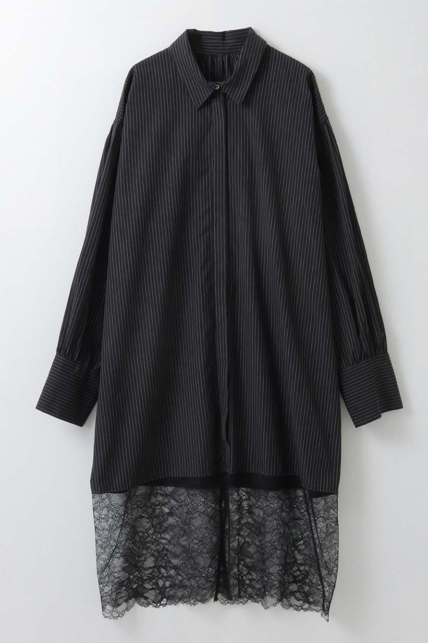 【ハー/HER.】のレースコンビシャツワンピース 人気、トレンドファッション・服の通販 founy(ファニー) 　ファッション　Fashion　レディースファッション　Fashion for Women　ワンピース　Dresses　シャツワンピース / 1枚で着映えコーデ　Shirt Dresses　チュニック　Tunic Tops & Dresses　2026年　2026　おすすめ　Recommended / Our Picks　コンビ　Combo, Combination Style　ストライプ　Stripe, Striped Pattern　チュニック　Tunic, Long Top　デニム　Denim, Jeans Material　ボトム　Bottoms, Lower Wear　レース　Lace, Lace Fabric　ロング　Long, Long-Length　夏　Summer　春　Spring　S/S・春夏　SS, Spring/Summer, Warm Season　 other-1|ID: prp329100004852180 ipo3291000000035620564