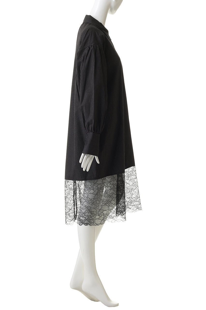 【ハー/HER.】のレースコンビシャツワンピース 人気、トレンドファッション・服の通販 founy(ファニー) 　ファッション　Fashion　レディースファッション　Fashion for Women　ワンピース　Dresses　シャツワンピース / 1枚で着映えコーデ　Shirt Dresses　チュニック　Tunic Tops & Dresses　おすすめ　Recommended / Our Picks　コンビ　Combo, Combination Style　ストライプ　Stripe, Striped Pattern　チュニック　Tunic, Long Top　デニム　Denim, Jeans Material　ボトム　Bottoms, Lower Wear　レース　Lace, Lace Fabric　ロング　Long, Long-Length　other-6|ID: prp329100004852180 ipo3291000000036171981