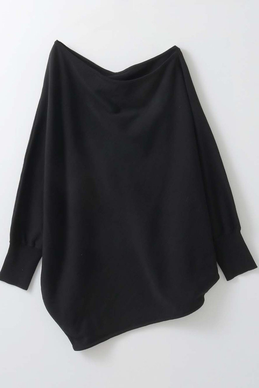 【ハー/HER.】のドレープニットプルオーバー インテリア・キッズ・メンズ・レディースファッション・服の通販 founy(ファニー) 　ファッション　Fashion　レディースファッション　Fashion for Women　トップス・カットソー　Cut & Sew Tops　ニット　Knit Tops & Sweaters　カジュアルプルオーバー・ニットトップス　Pullovers & Knit Tops / Casual Pullovers　2026年　2026　アシンメトリー　Asymmetrical Style　ショルダー　Shoulder, Shoulder Strap　ドレープ　Drape, Draping Fabric　夏　Summer　春　Spring　S/S・春夏　SS, Spring/Summer, Warm Season　ブラック|ID: prp329100004852189 ipo3291000000035620637