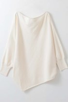 【ハー/HER.】のドレープニットプルオーバー 人気、トレンドファッション・服の通販 founy(ファニー) ファッション Fashion レディースファッション Fashion for Women トップス・カットソー Cut & Sew Tops ニット Knit Tops & Sweaters カジュアルプルオーバー・ニットトップス Pullovers & Knit Tops / Casual Pullovers 2026年 2026 アシンメトリー Asymmetrical Style ショルダー Shoulder, Shoulder Strap ドレープ Drape, Draping Fabric 夏 Summer 春 Spring S/S・春夏 SS, Spring/Summer, Warm Season thumbnail ホワイト|ID: prp329100004852189 ipo3291000000035620639