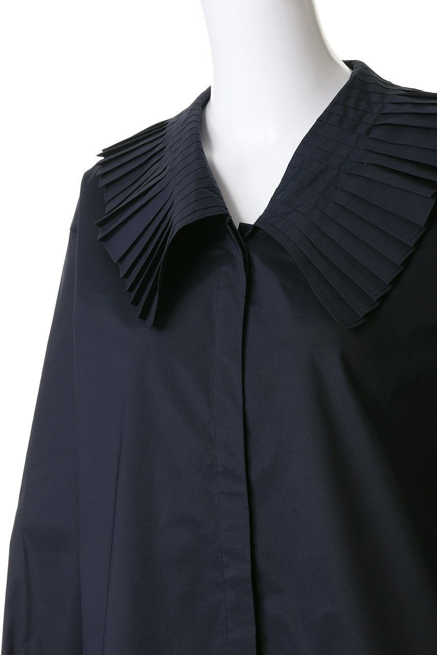 【マルティニーク/martinique】のアコーディオンプリーツカラーシャツ 人気、トレンドファッション・服の通販 founy(ファニー) 　ファッション　Fashion　レディースファッション　Fashion for Women　トップス・カットソー　Cut & Sew Tops　シャツ・ブラウス・オフィスカジュアル　Elegant Blouses & Button-Ups　2026年　2026　おすすめ　Recommended / Our Picks　ジャケット　Jacket, Outerwear　スリーブ　Sleeve, Long Sleeve / Short Sleeve　パーティ　Party, Party Style　プリーツ　Pleats, Pleated　ロング　Long, Long-Length　エレガント 上品　Elegant　夏　Summer　春　Spring　S/S・春夏　SS, Spring/Summer, Warm Season　other-5|ID: prp329100004852194 ipo3291000000035778384