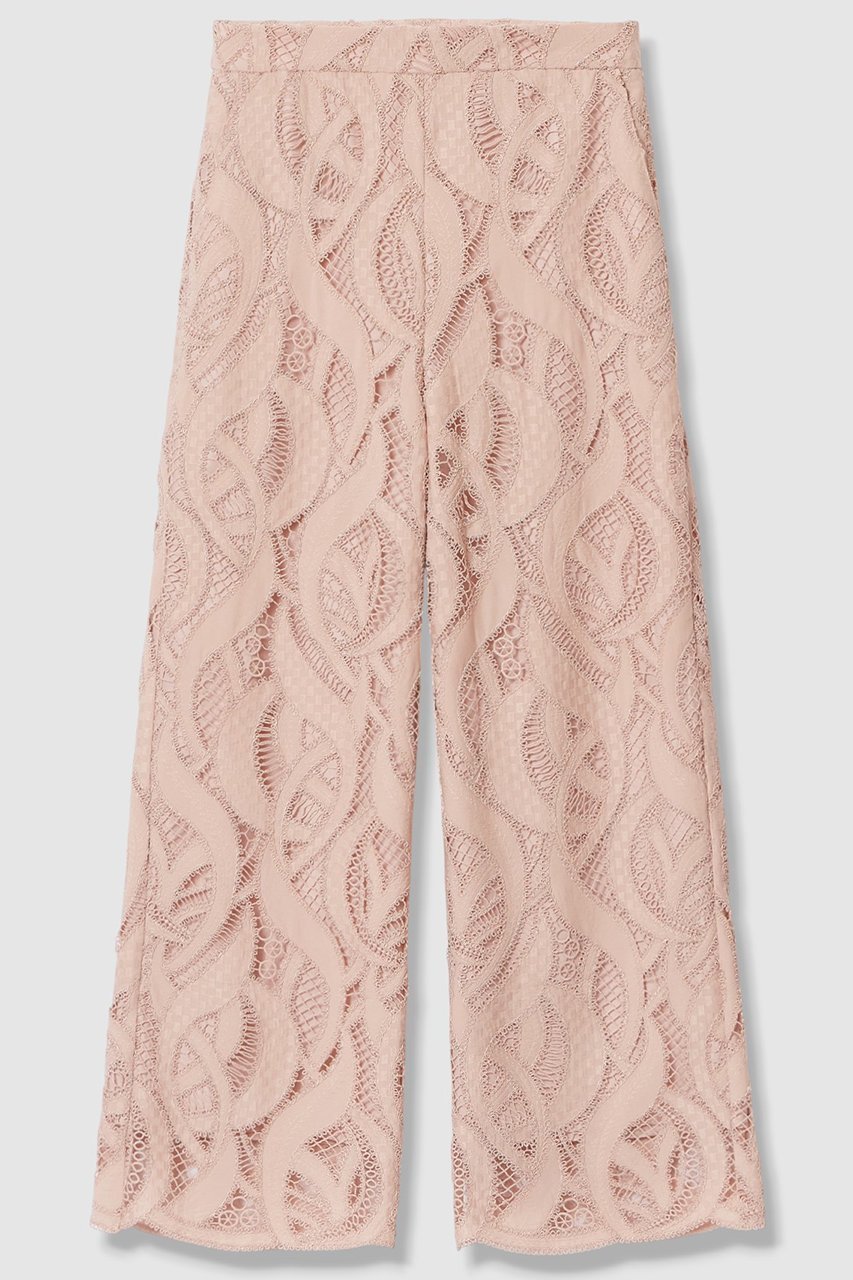 【アナイ/ANAYI】の【セットアップ対象商品】リーフコード刺繍ワイドパンツ インテリア・キッズ・メンズ・レディースファッション・服の通販 founy(ファニー) 　ファッション　Fashion　レディースファッション　Fashion for Women　セットアップ　Matching Sets　レディースパンツ・ボトムス　Pants & Trousers / Bottoms　パンツ　Pants & Trousers　2026年　2026　エンブロイダリー　Embroidery Design　ジャケット　Jacket, Outerwear　セットアップ　Set-Up, Coordinated Outfit　モチーフ　Motif, Design Theme　リーフ　Leaf, Botanical Leaf　ワイド　Wide, Wide Fit　エレガント 上品　Elegant　夏　Summer　春　Spring　S/S・春夏　SS, Spring/Summer, Warm Season　ピンク|ID: prp329100004852195 ipo3291000000035620688